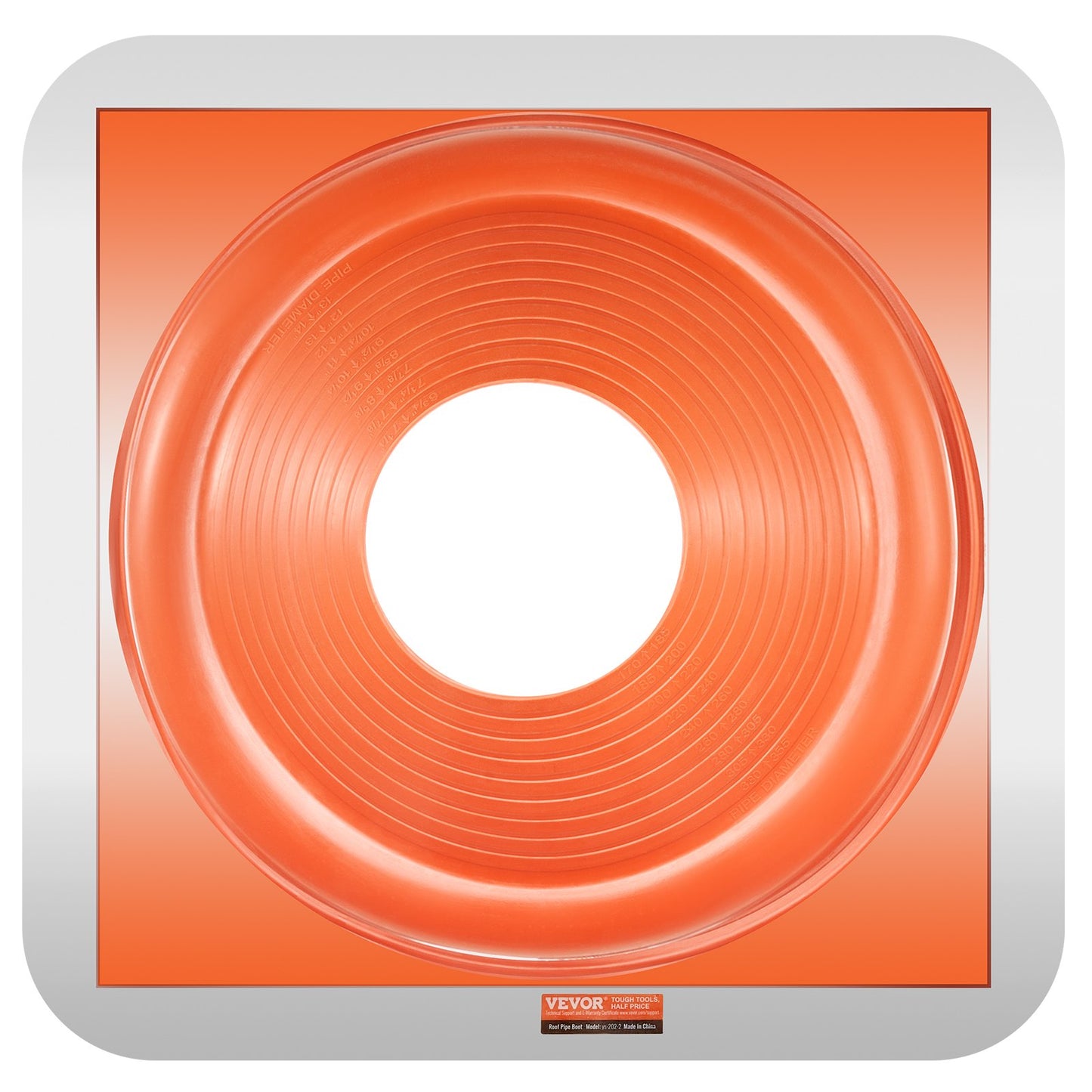 2 stücke Metall Dach Rohr Blinkt Boot Passt 6-3/4 "-14" Rohr Hohe Temp Silikon