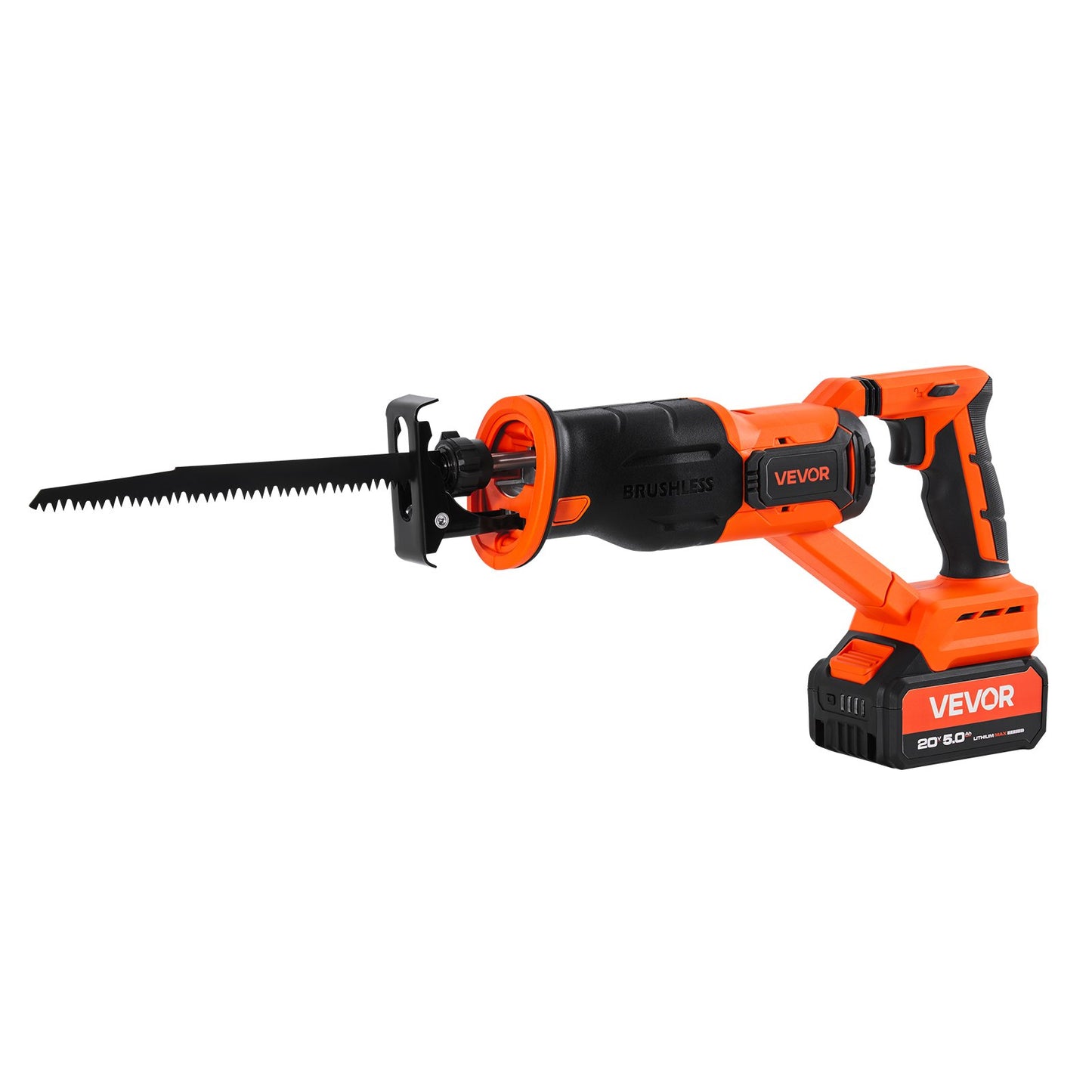 Cordless Reciprocating Saw, 20 V, 3000 SPM Variable Speed, 1 inch Stroke Length, Electric Reciprocating Saw with Battery, Charger, 8 Blades, and Carrying Bag, for Wood and Plastic Cutting