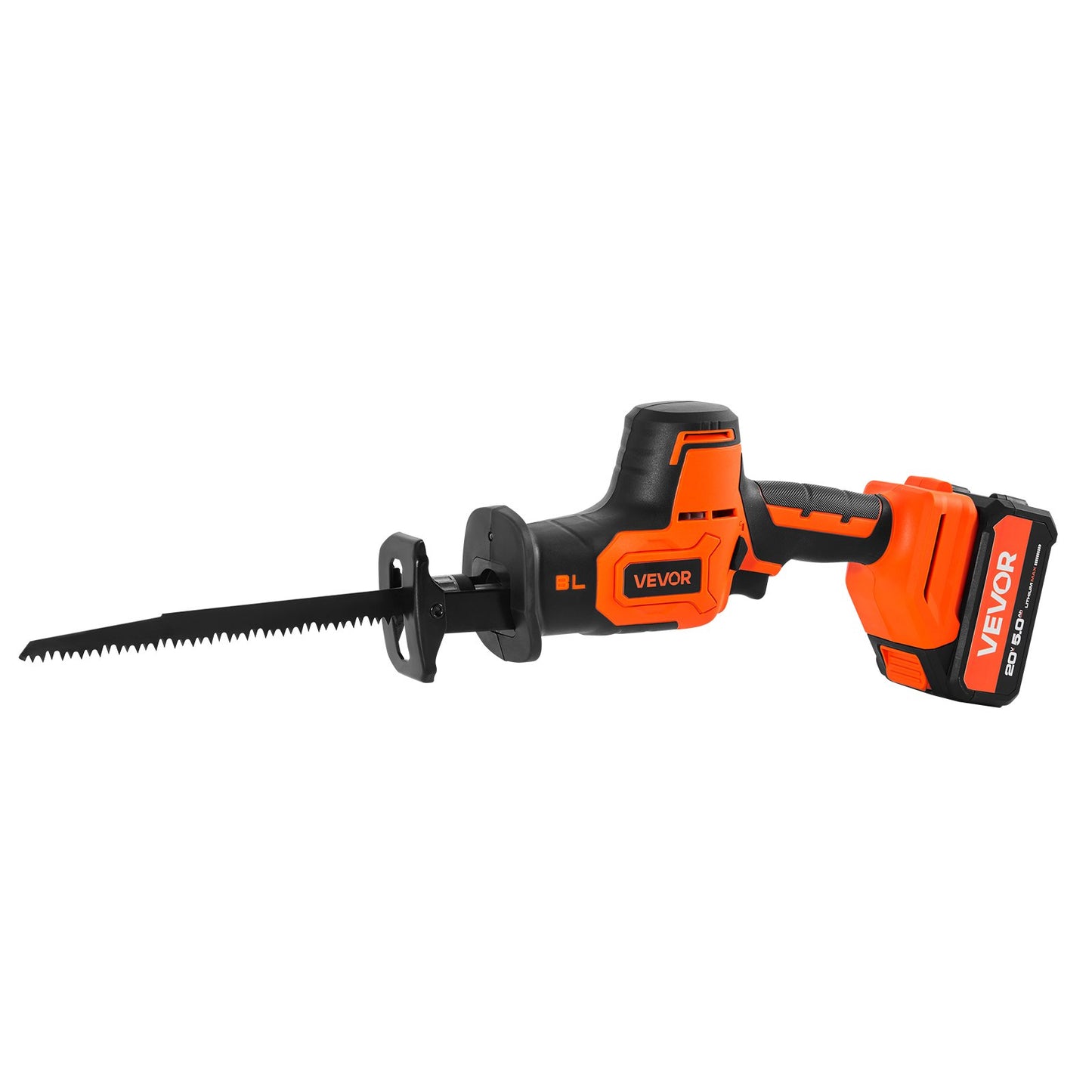 Cordless Reciprocating Saw, 20 V, 3000 SPM Variable Speed, 1 inch Stroke Length, Electric Reciprocating Saw with Battery, Charger, 8 Blades, and Carrying Bag, for Wood, Metal and Plastic Cutting