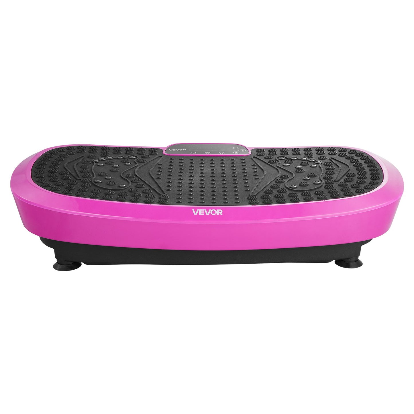 Vibration Plate Exercise Machine, Full Body Shaker with Magnetic Acupoints for Lymphatic Drainage and Weight Loss, Home Gym Workout Fitness Equipment with 2 Resistance Bands for Women Men, Pink