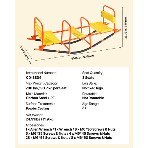 Barngungbräda 90 kg kapacitet metallgungbräda med handtag