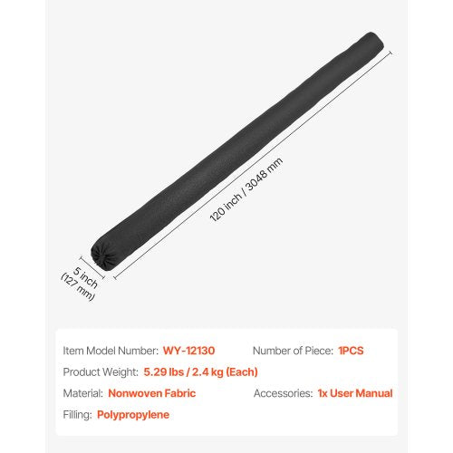 Sedimentfilterschlauch 5 Zoll x 10 Fuß Schlammschlauch Erosionsschutz Kanalschutz | EU