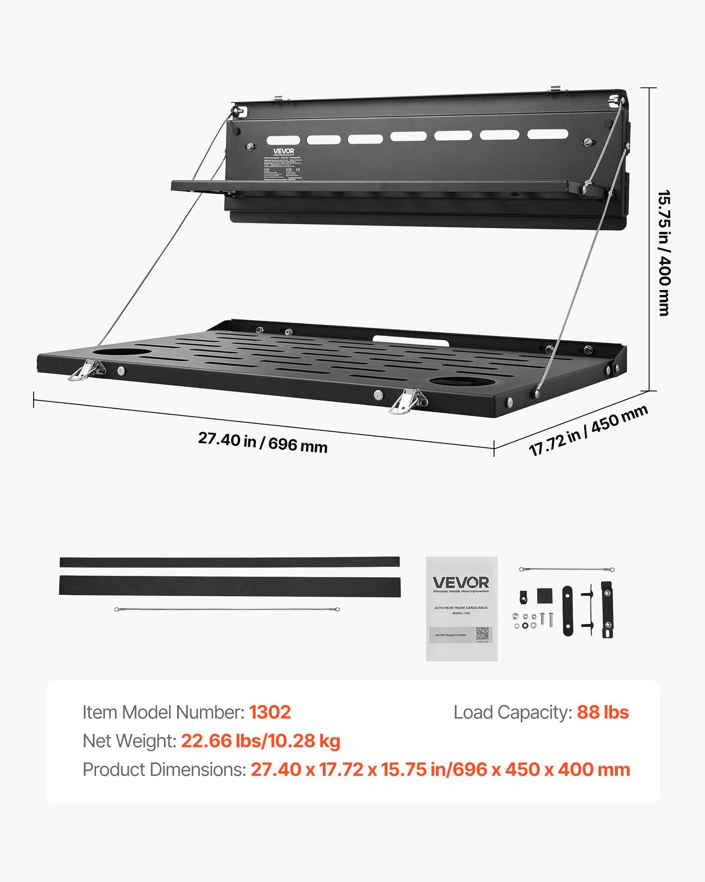 Tailgate Table, for 2021-2025 Ford Bronco, 88 lbs, Carbon Steel Foldable Molle Panel Double-Layer Drop Down Table, Rear Door Cargo Storage Rack Shelf Luggage Holder Carrier Camping Accessories