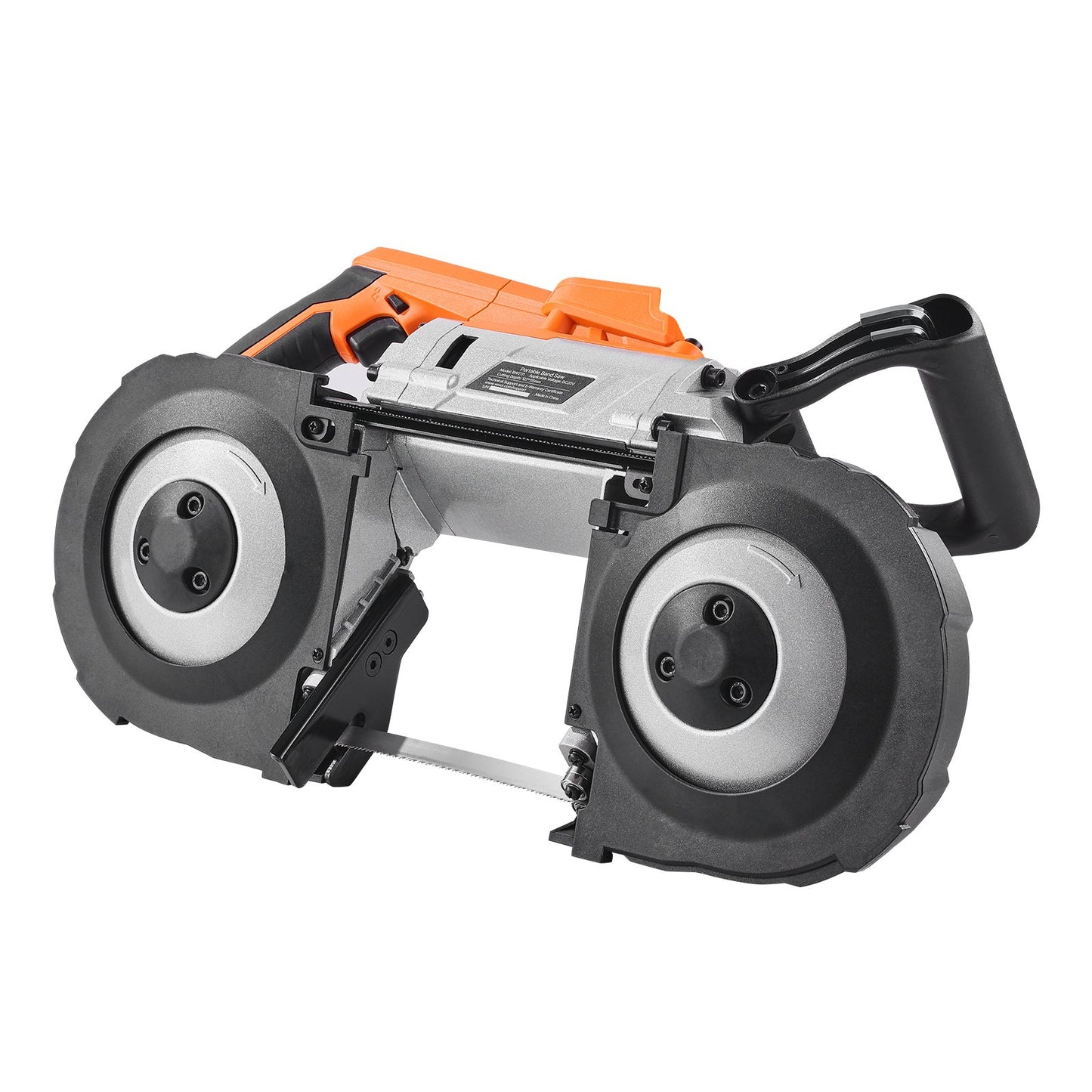 20V Portable Band Saw, 5 Inches Deep Cut, 360W Bandsaw with Brushless Motor, Cordless and Compact Portaband, Hang Hooks, 0-120 m/min Variable Speed, for Cutting Metal, Wood (Bare Tool Only)