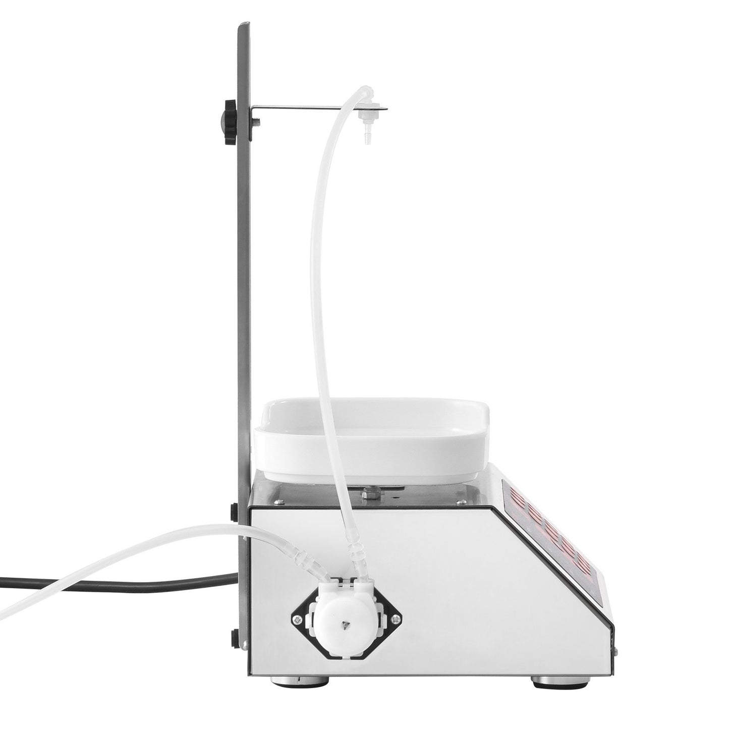 Flüssigkeitsabfüllmaschine, 5–50 g Wiegekapazität, automatische Flaschenabfüllmaschine, Abfüllmaschine, Schlauchpumpe, digitale Steuerung für Milch, Wasser, Wein, Getränke, Sojasauce (Einzeldüse)