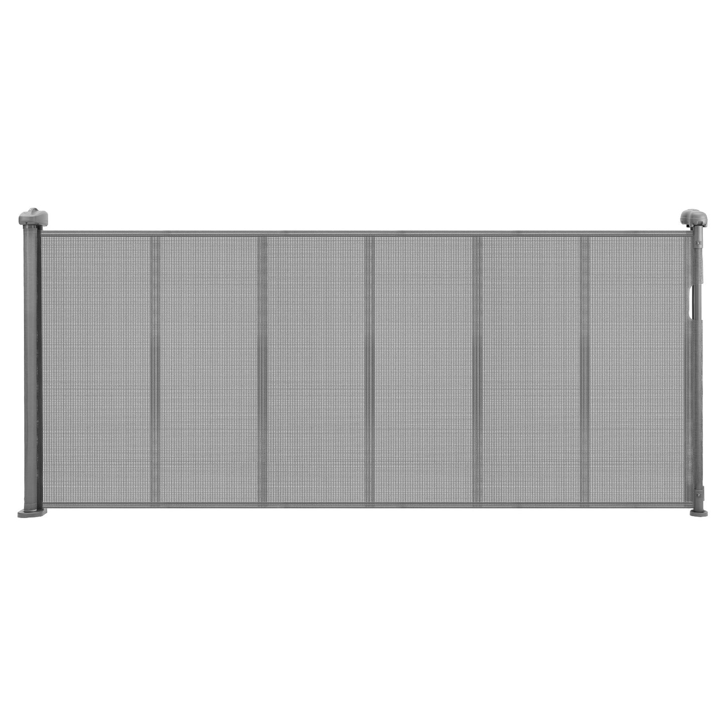 Retractable Baby Gate, 34 inch Tall, Extends up to 71 inch Wide, Retractable Gate for Kids or Pets, Mesh Material, Easy to Install for Indoor Stairs, Doorways, Hallways, Playrooms, Gray