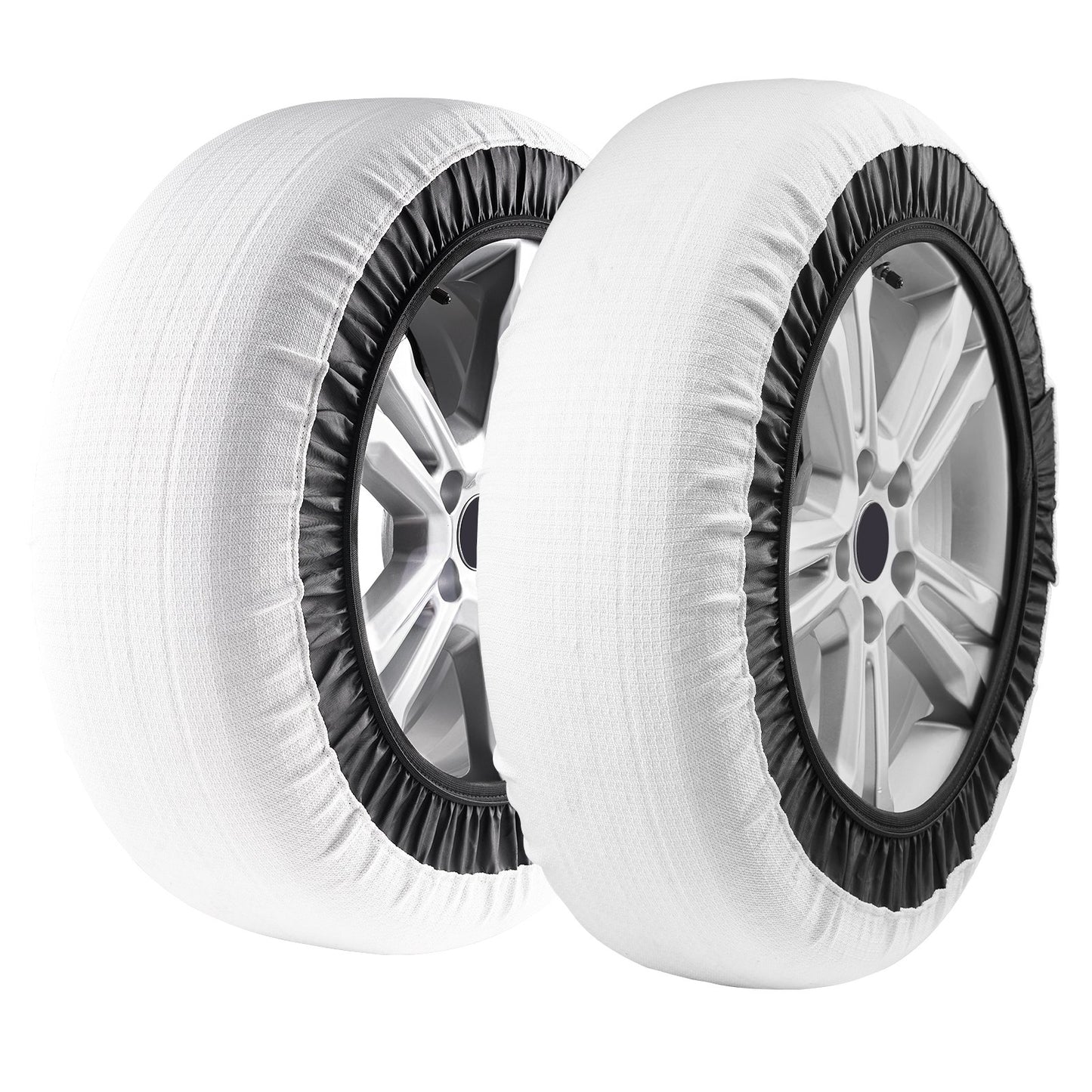 2PCS Verdickte Schneesocken für Reifen Schneetraktion Reifenschutz-Groß