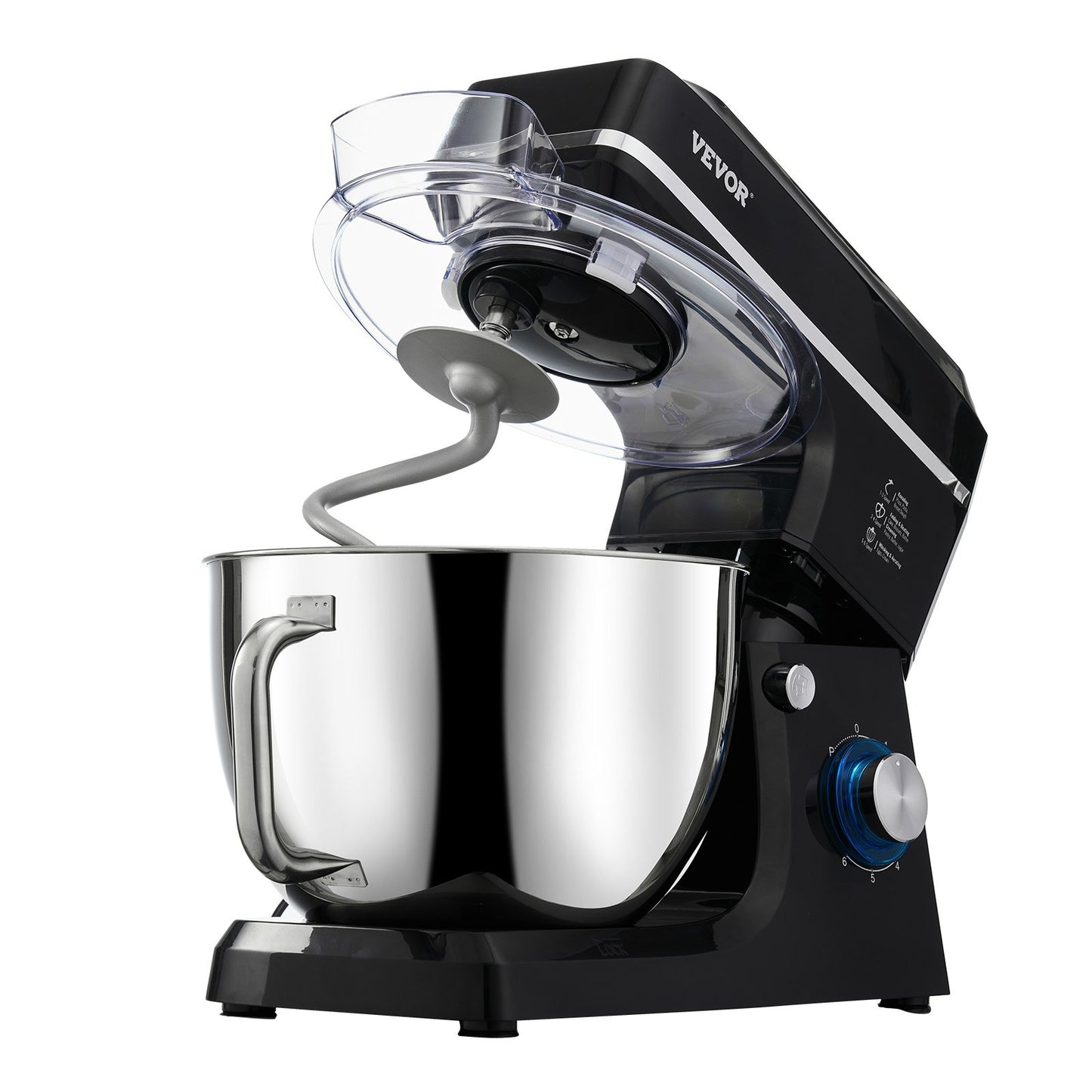 Stand Mixer 8.3 QT Electric Dough Mixer 1400W 6 + P Speeds Food Whisk