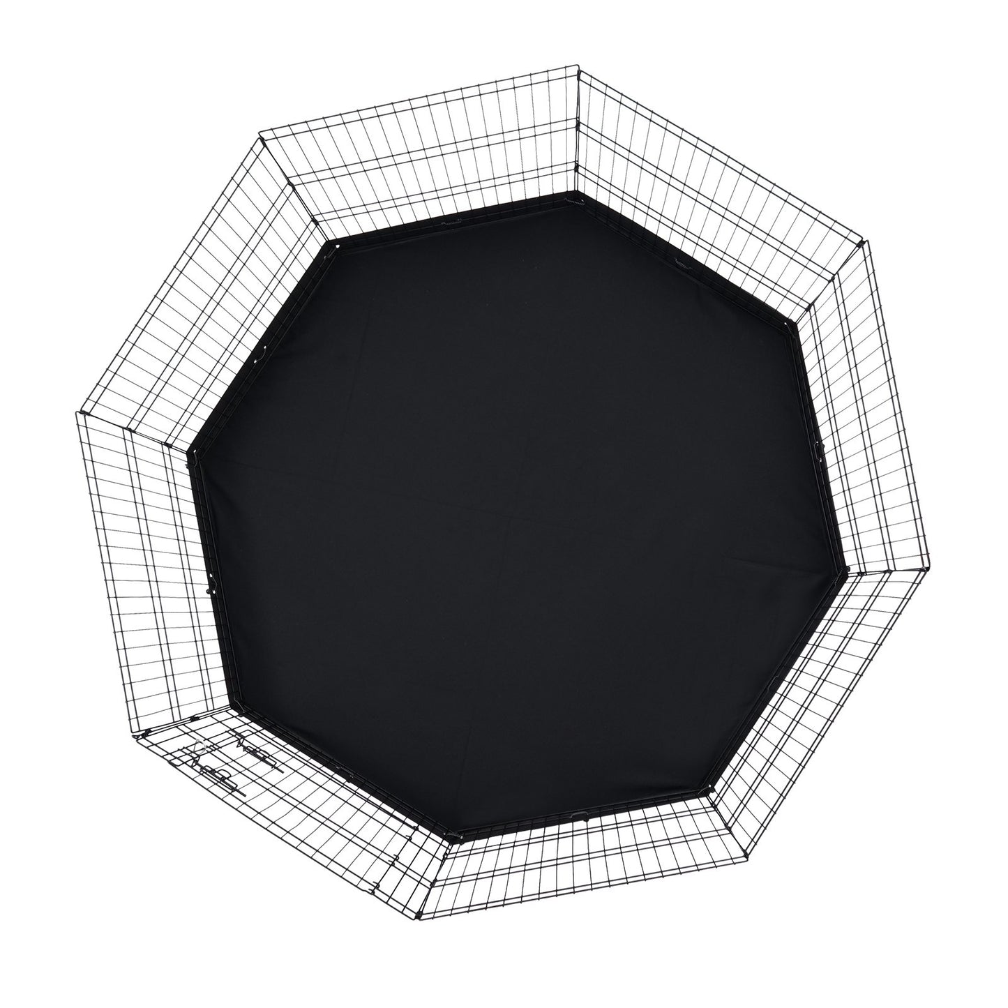 Laufstall für Hunde, 8 Paneele, faltbarer Trainingsstall aus Metall für Hunde mit Bodenpolster, 76,2 cm hoch