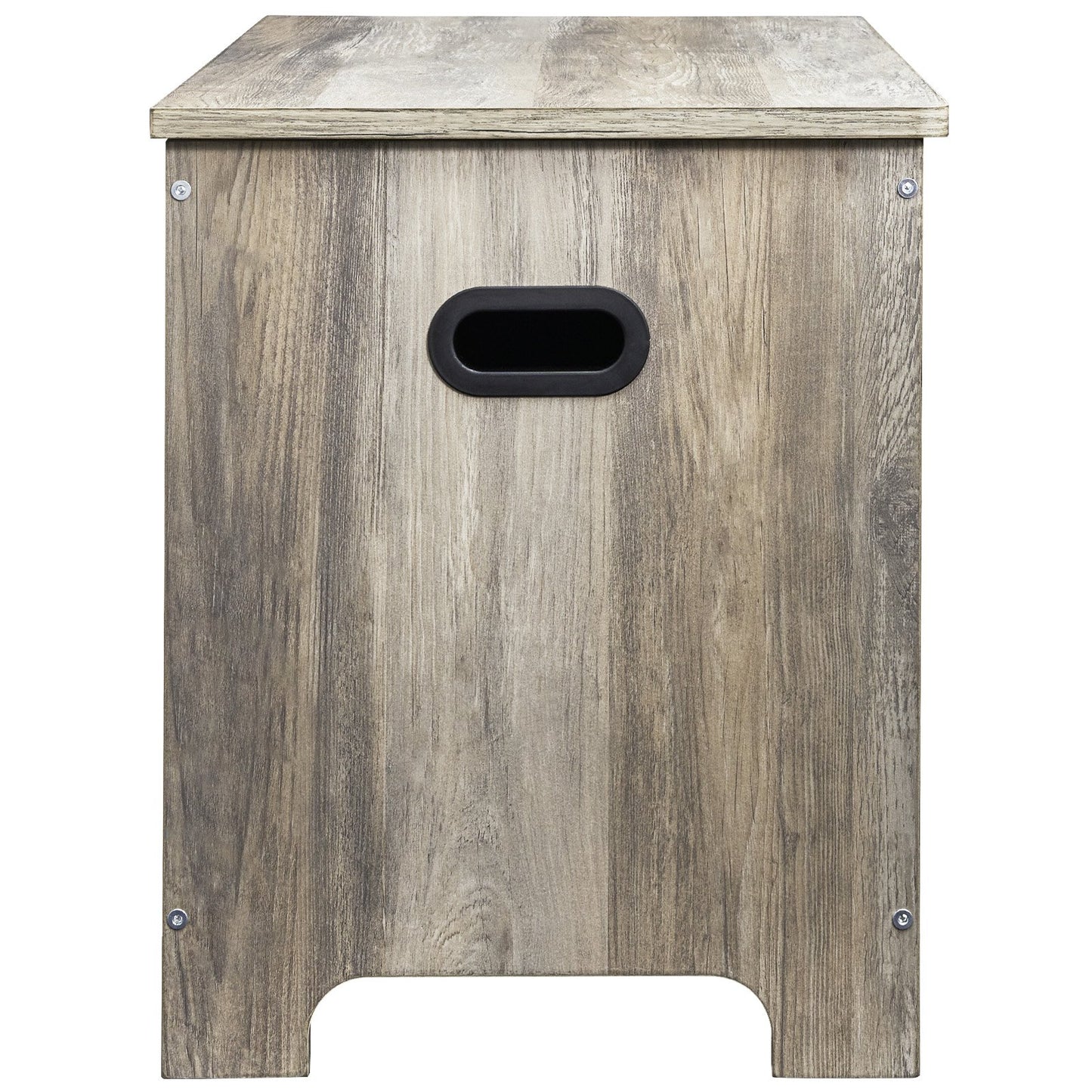 Kinderspielzeug-Aufbewahrungsbank, Holzspielzeugkiste, Truhe, 38,98 x 15,55 x 18,9 Zoll, Grau