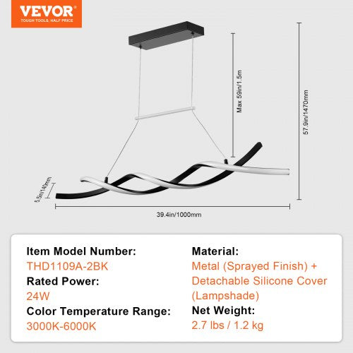 Moderne Kronleuchter-Leuchten Dimmbare LED-Pendelleuchte Fernbedienung | EU