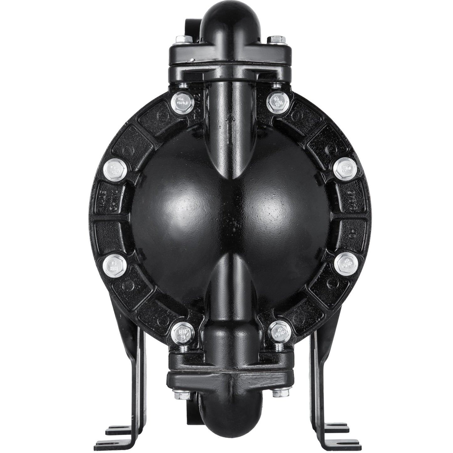 Air-Operated Double Diaphragm Pump 1 inch Inlet Outlet Aluminum 35 GPM Max 120PSI, Nitrile Diaphragm, QBY4-25L-1inch-35