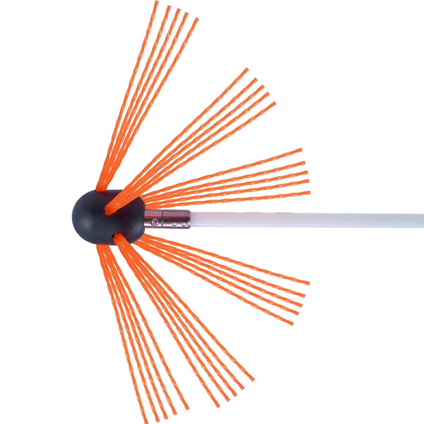 7m Sweeper Set, with 7 Reinforced Flexible Nylon Rods, Ergonomic Chimney Cleaning Brush, 360-Degree Brush, Chimney Cleaner, Rich Flue Accessories for Fireplaces Home Use Fits Most Pipes