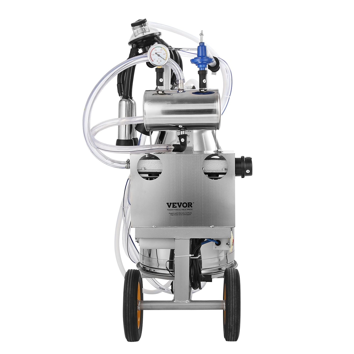 Electric Cow Milking Machine Milking Equipment 25L 304 Stainless Steel
