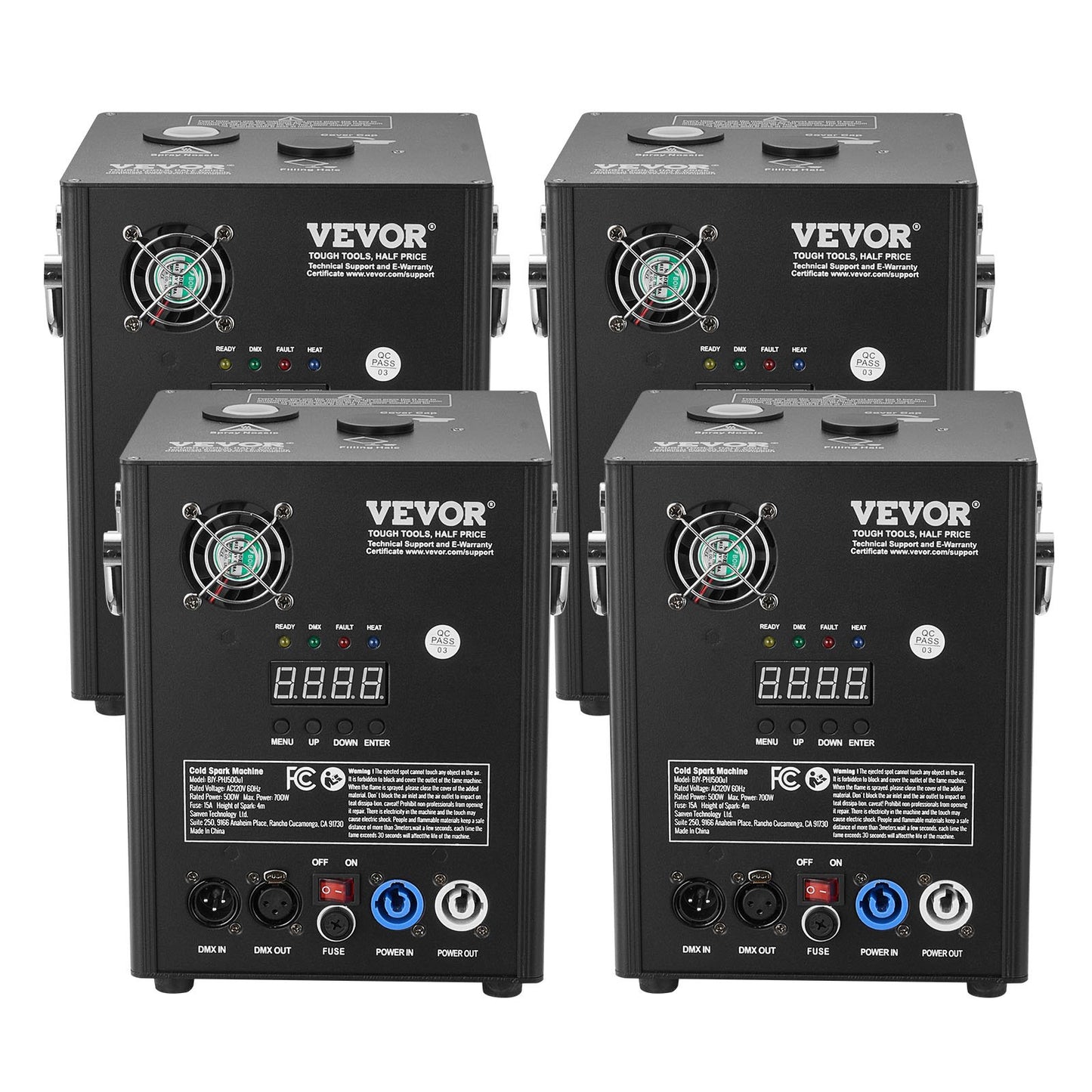 Cold Spark Firework Machine x4 500W 2-4M Stage DJ Wedding Party