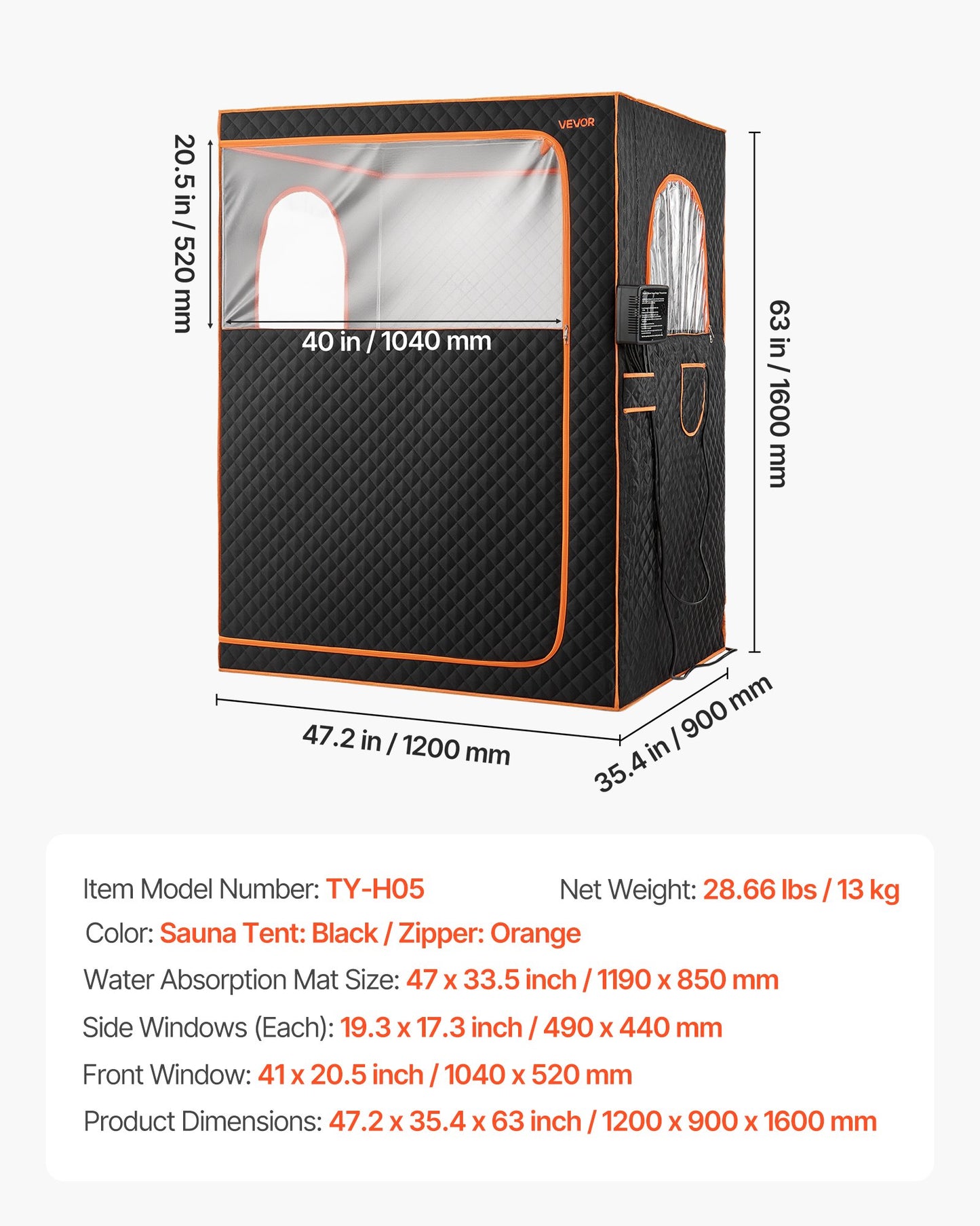 2 Person Portable Infrared Sauna for Home, Upgraded Full Body Home Spa Tent with 2 Foldable Chairs & Heated Mat & Remote,9-Level Temp Control Sauna Box for Relaxation & Stress Relief, (Black)
