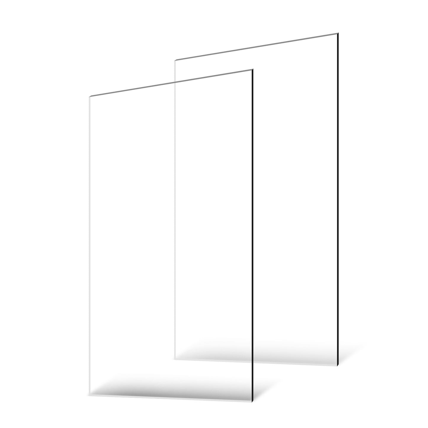 2-pack plexiglas akrylskivor 24 x 48 i plastskivor 1/8 i tjocka