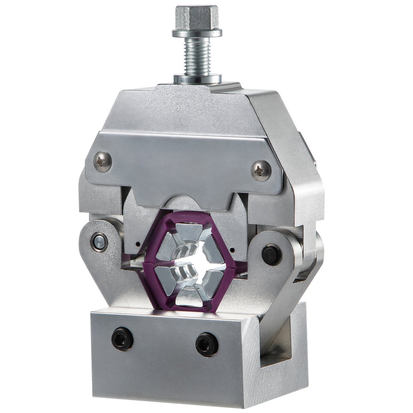 71550 Portable Manual Hydraulic Pipe Crimping Tool Hose Crimping Tool and Repair Crimping Tool Manually Operated A/C Hose Crimping Tool Kit Durable with 4 Nozzles for Car Air Conditioning