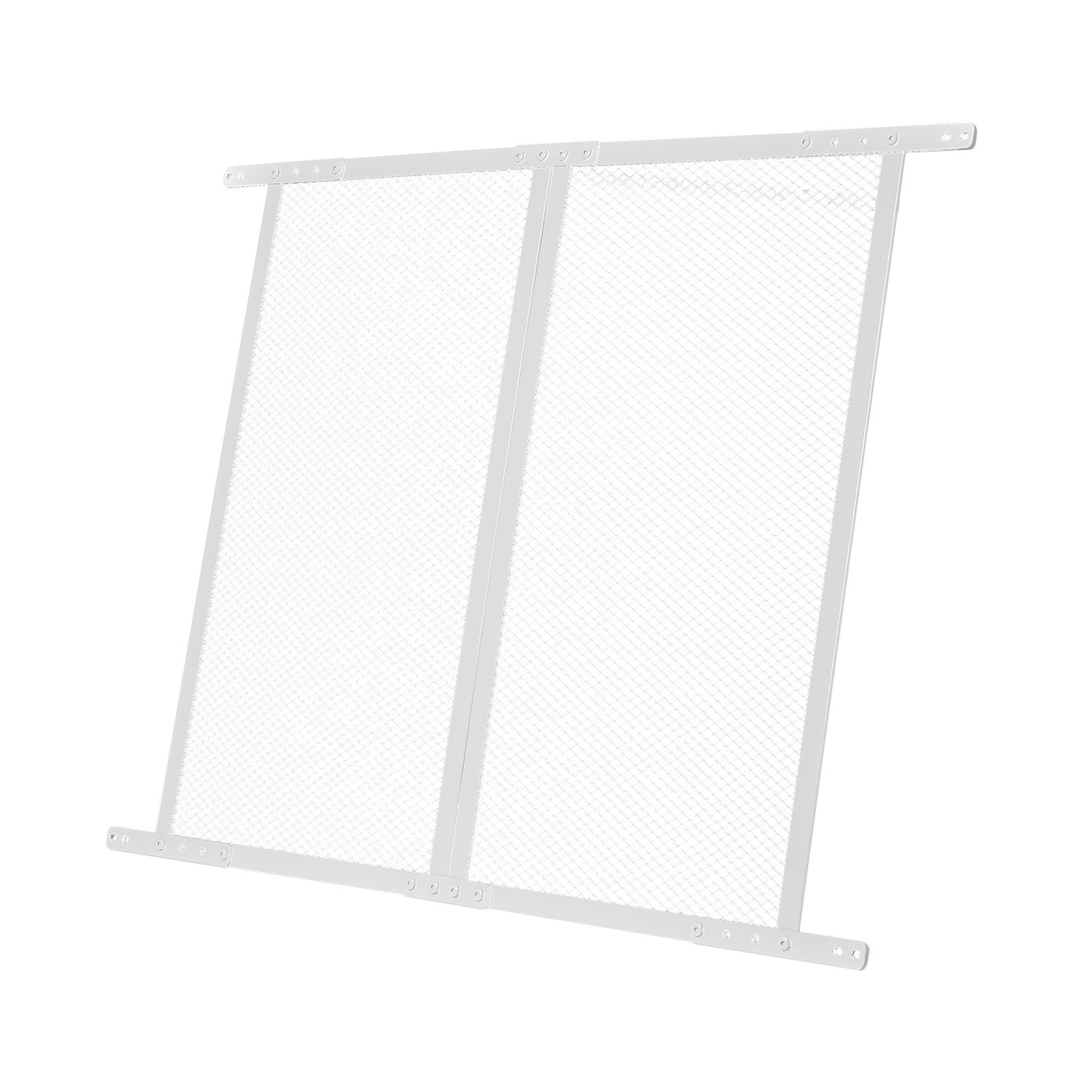RV Screen Door Protector, 24 x 26 inch Door Grille, Easy to Install and Disassemble, Reinforced Breathable Protective Mesh, Aluminum Alloy Camper RV Entry Protector for Pet Protection, White