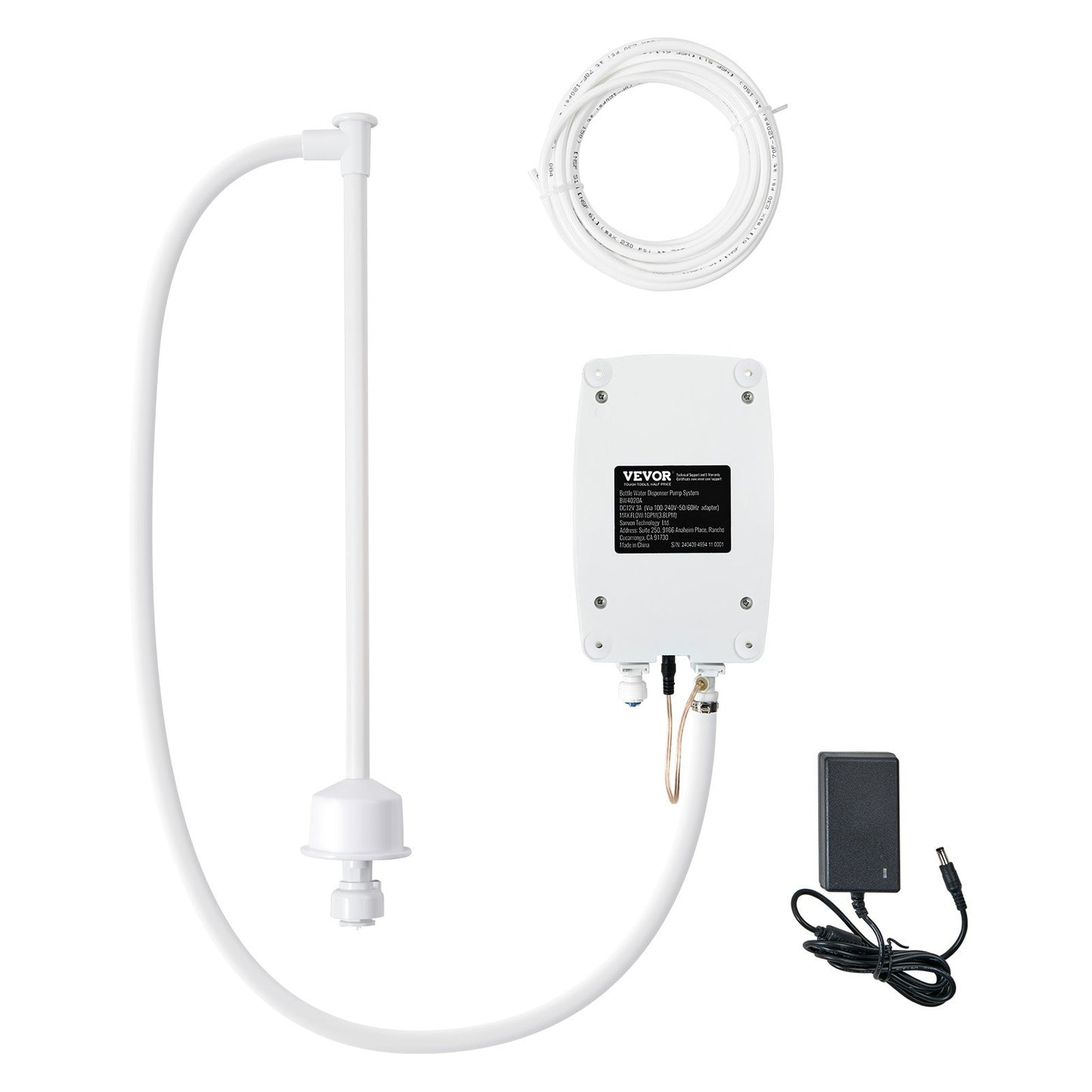 Bottled Water Dispenser Pump System, 5 Gallon Dispensing System, Automatic Electric Water Dispenser, Single Inlet Water Jug Pump, Compatible Use with Coffee/Tea Machine, Refrigerator, Ice Maker