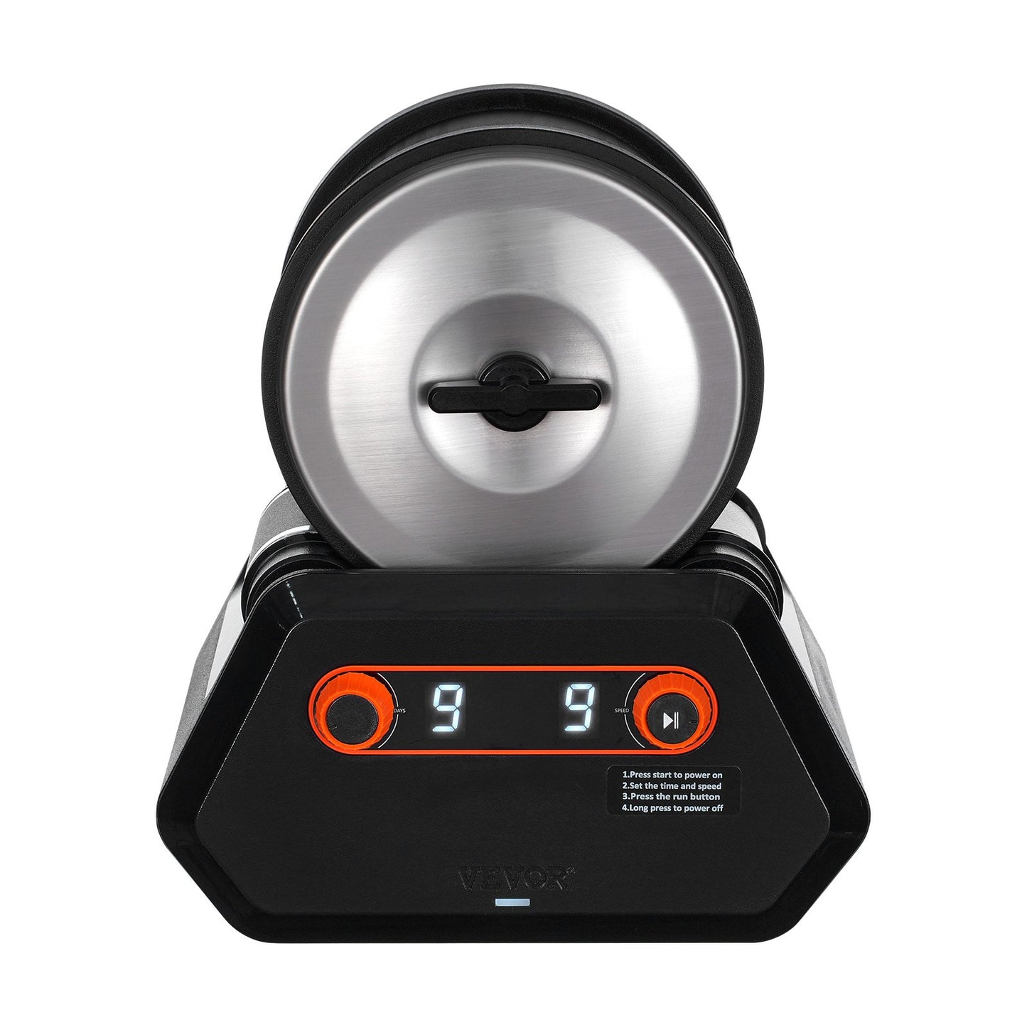 Steinpolierset, 1,8 kg, Steinpolierer, 9 Geschwindigkeiten, 9 Tage Timer mit Körnung