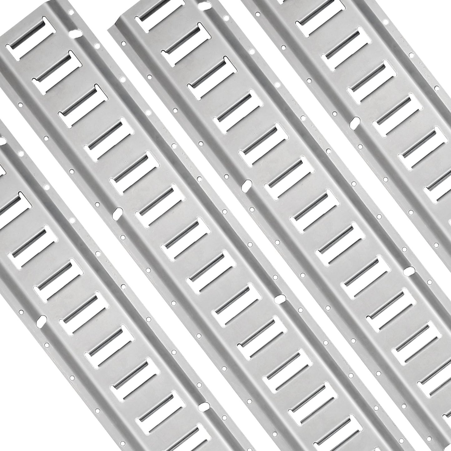 E-Track-Zurrschienen-Kit, 34-teiliges 5-Fuß-E-Track-Set, enthält 8 Stahlschienen und 2 Einzelschienen und 8 O-Ringe und 8 Befestigungselemente mit D-Ring und 8 Endkappen, Befestigungszubehör für Fracht, Motorräder und Fahrräder