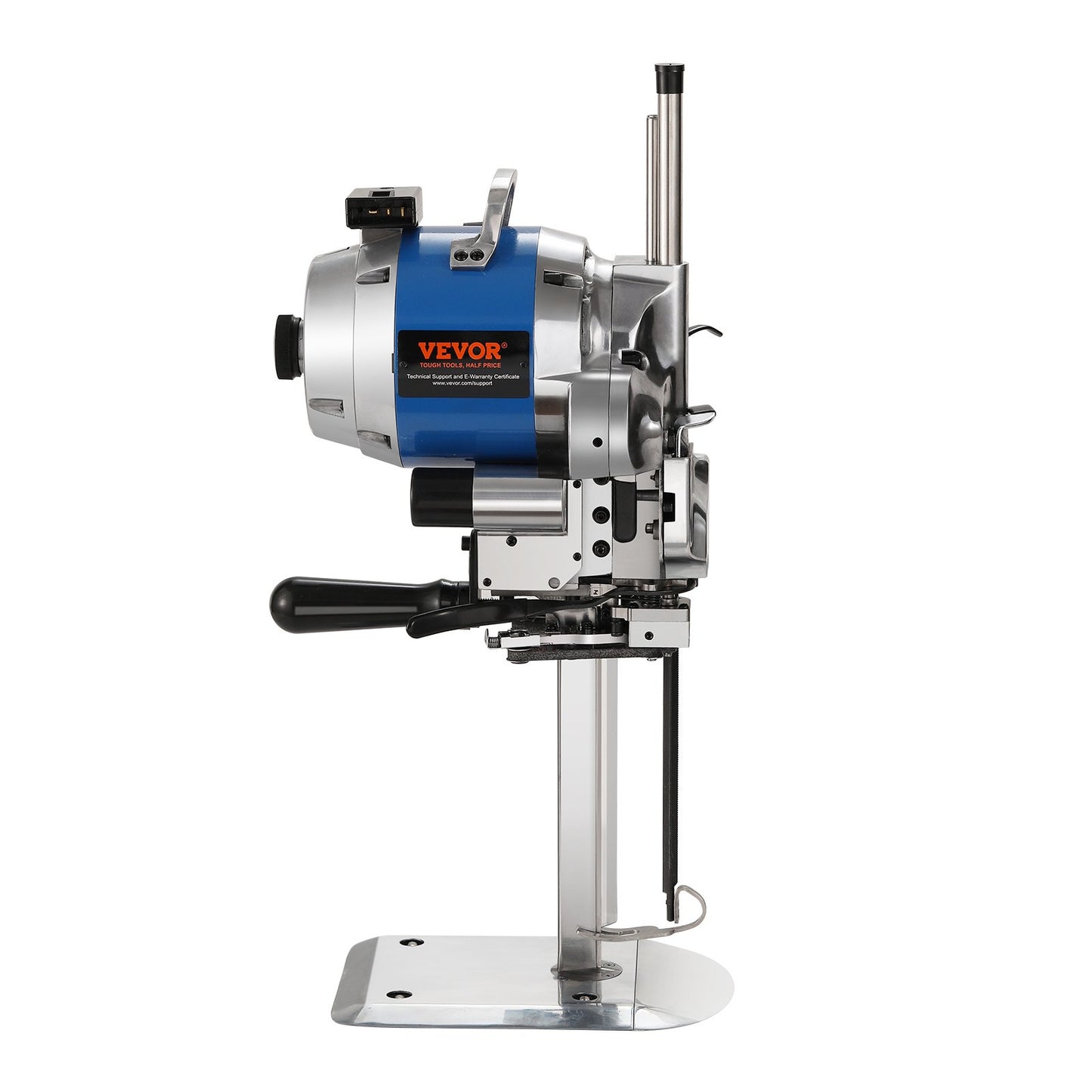 Fabric Cutter, 750W High-Speed Straight Knife Cloth Cutting Machine, 9.8" Alloy Steel Blade, Industrial Fabric Cutting Machine with Automatic Knife Sharpen, for Multilayer Fabric Leather Cloth