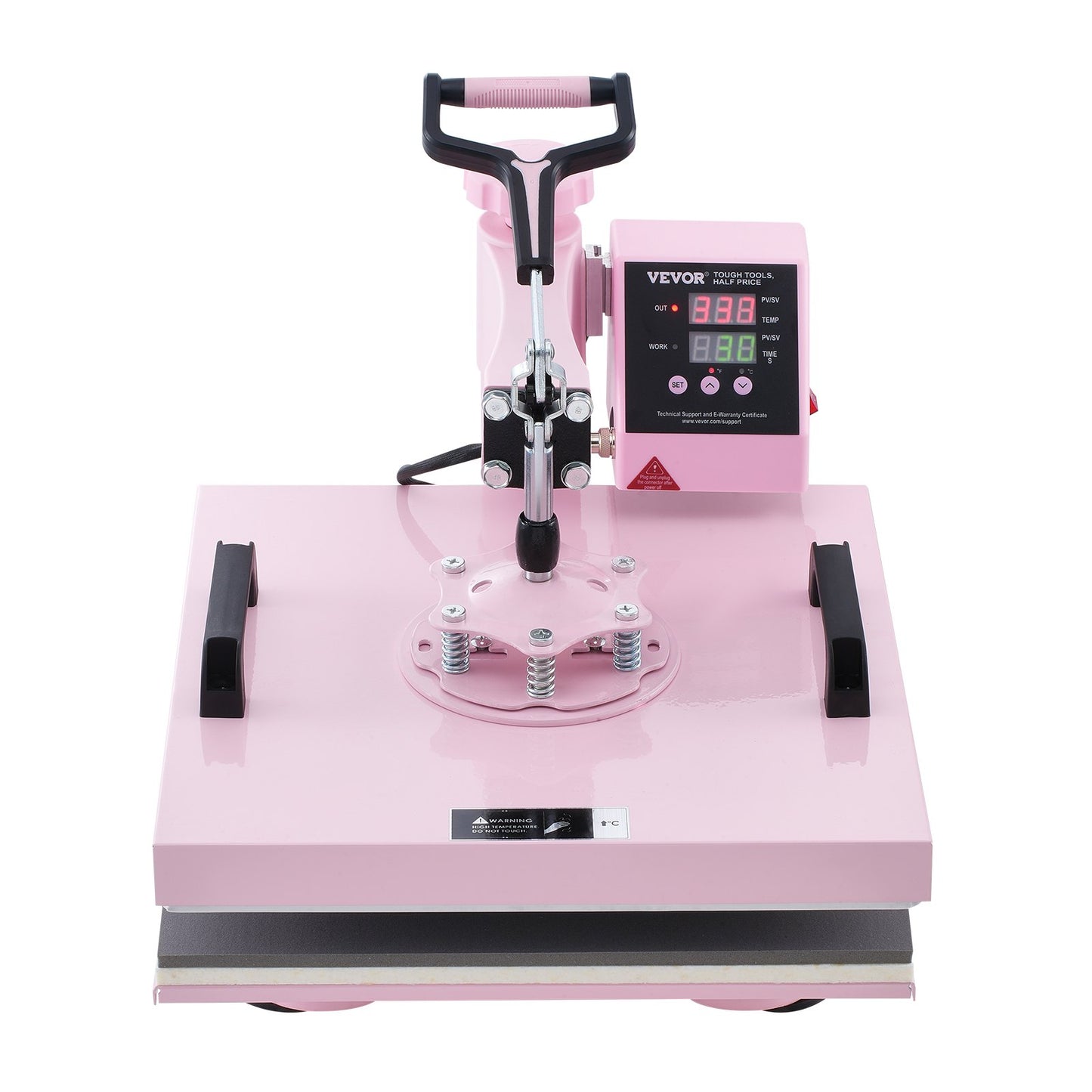 Heat Press Machine 15x15 in 5 in 1 with 30oz Tumbler Press T-Shirts Pink