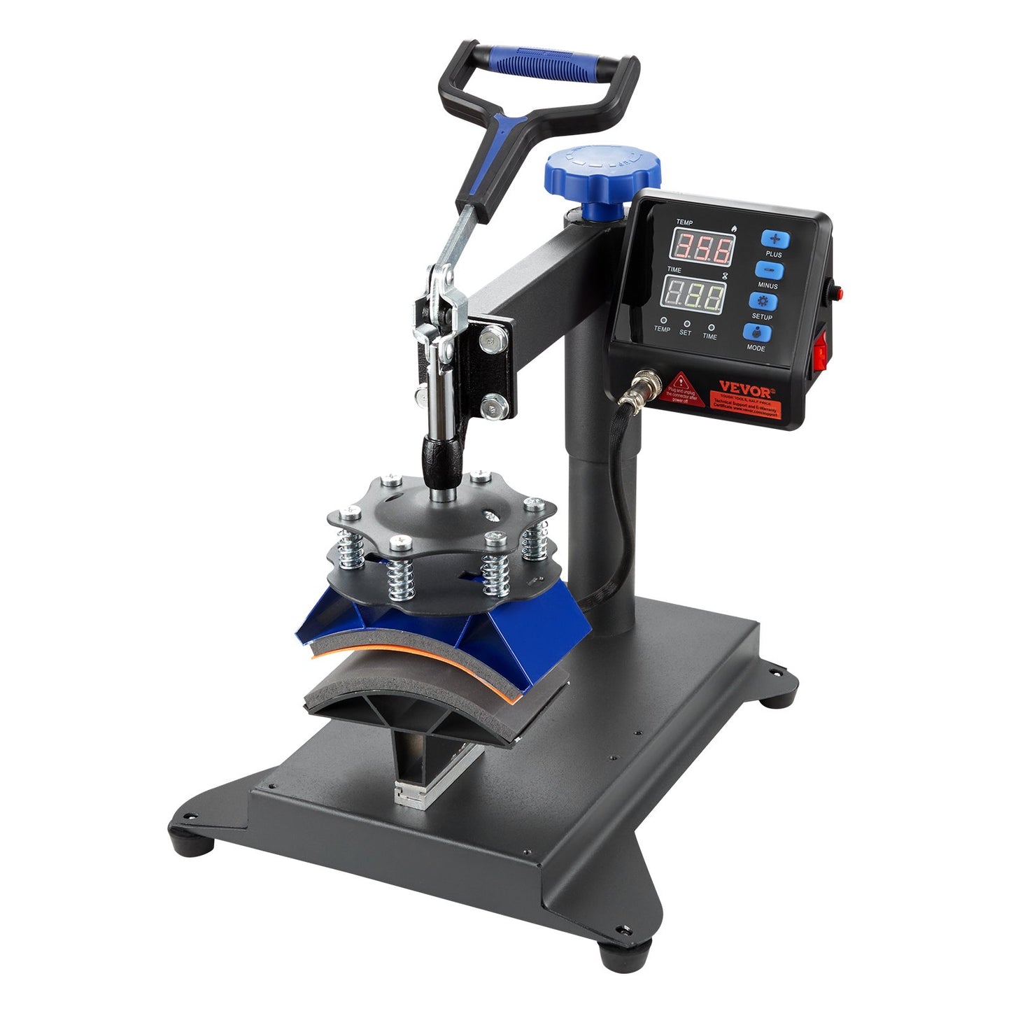 Heat Press Machine 8 in 1 Combo, Heat Press 15x15 in, Swing Away T Shirt Printing Machine Digital Control, Multifunction Transfer Machine Sublimation, for T-Shirt Hat Cap Mug Plate, Blue