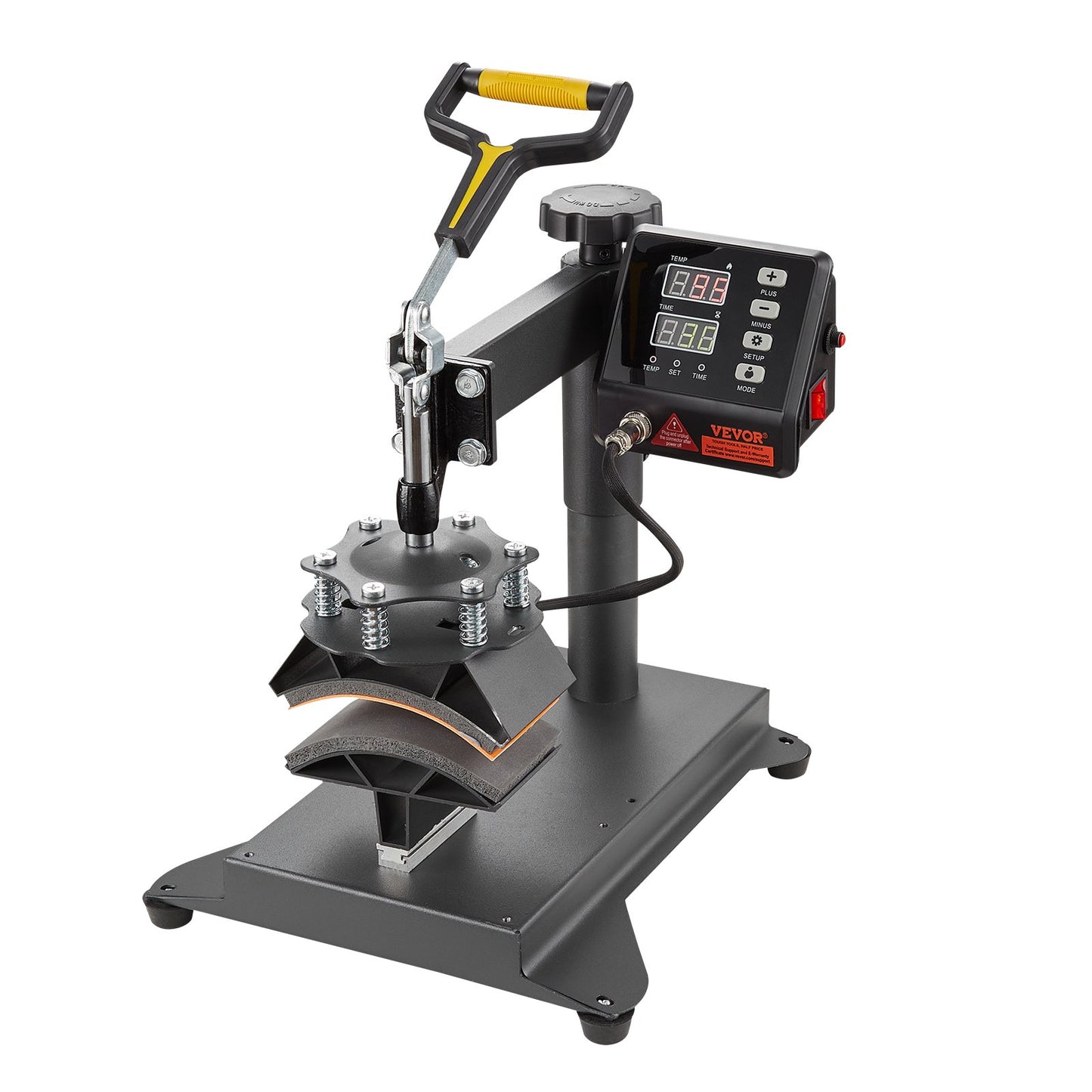 Heat Press Machine 8 in 1 Combo, Heat Press 15x15 in, Swing Away T Shirt Printing Machine Digital Control, Multifunction Transfer Machine Sublimation, for T-Shirt Hat Cap Mug Plate, Black