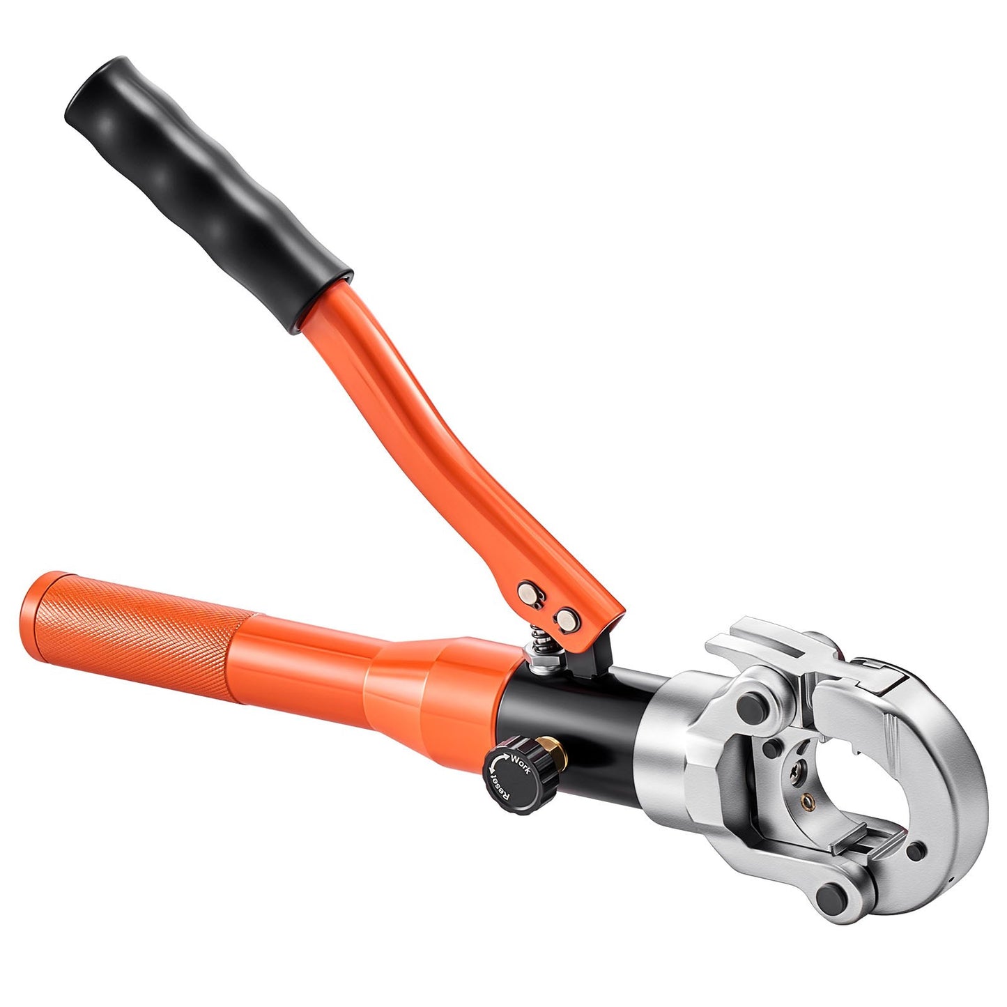 Copper Pipe Crimping Tool, Hydraulic Driven Pro Press Tool with 1/2", 3/4", 1" Jaws for Copper Tube & 3/8", 1/2", 5/8", 3/4", 1" Jaws for ASTM F1807 PEX Pipe Copper Ring - with Carrying Case