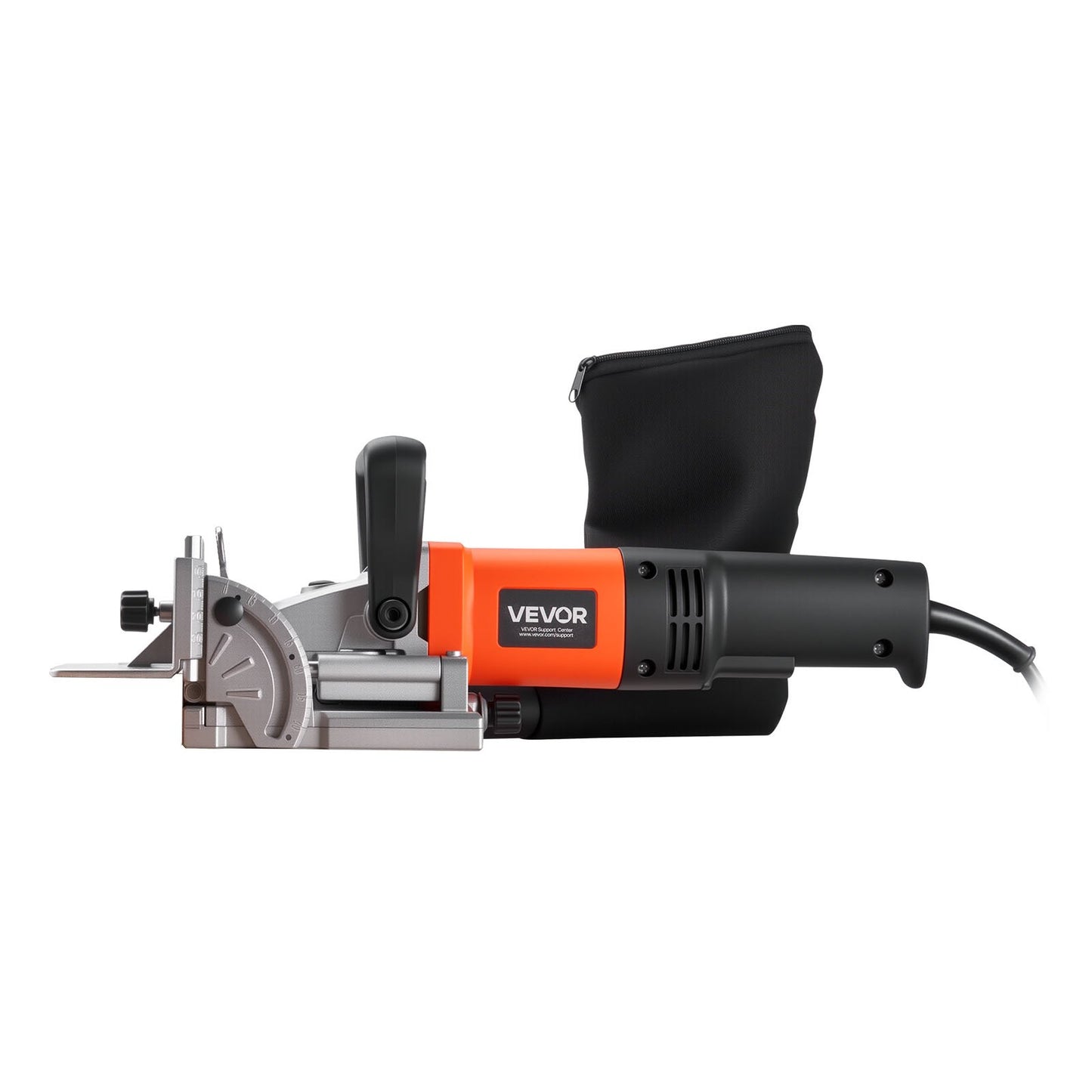 Biscuit Plate Joiner, 5.9A, Plate Joiner Tool Kit with 11,600 RPM 760W Motor, 45-Degree Locating Notch, Carbide Tipped Blade, Wood Biscuits, Dust Bag, Adjustable Angle & Depth, for Woodworking