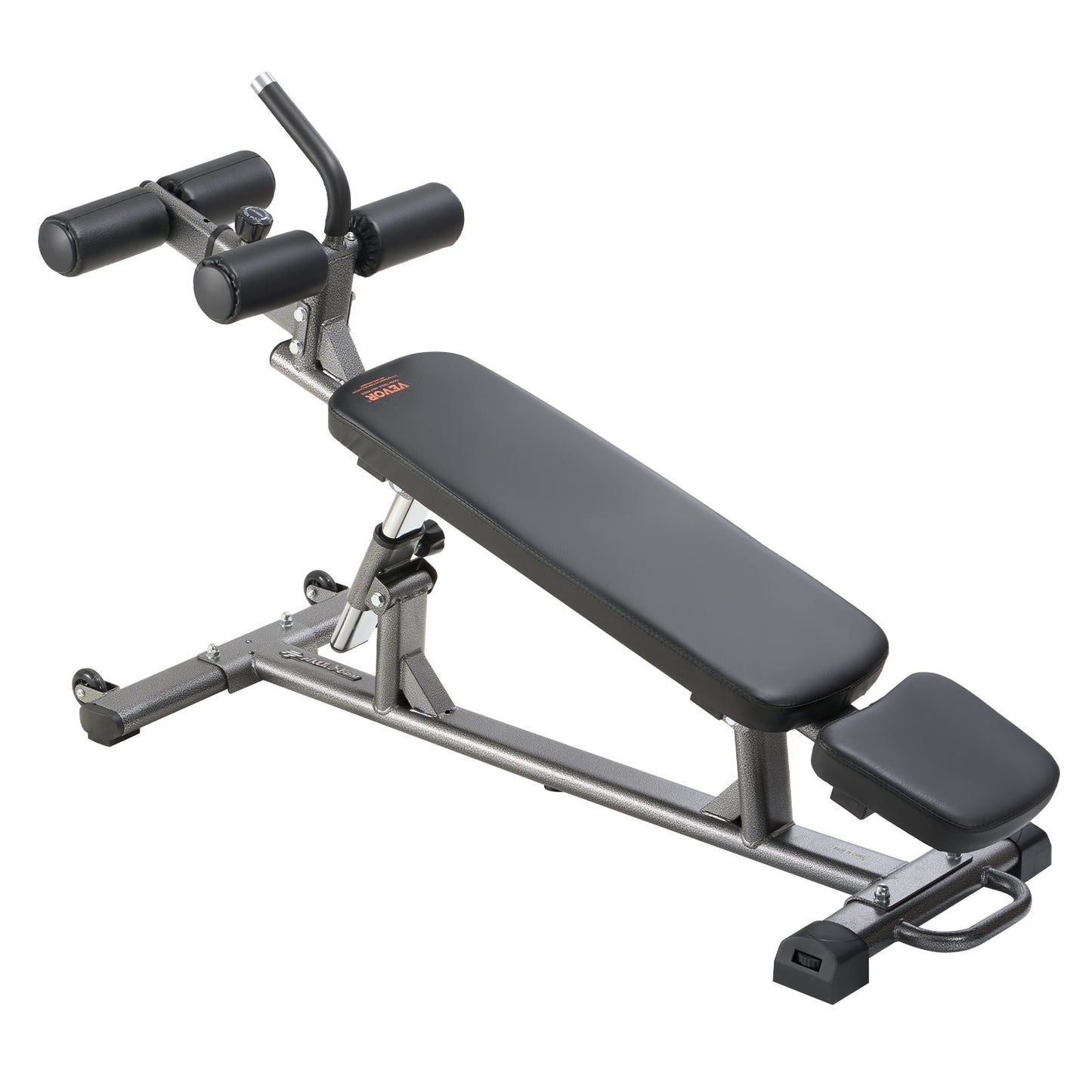 Sit Up Bench, Decline Ab Bench with Reverse Crunch Handle, with 4 Adjustable Height Settings, Heavy Duty Steel, 1000 Lbs Capacity, for Home Gym Workouts, Strength Training, Full Body Muscles