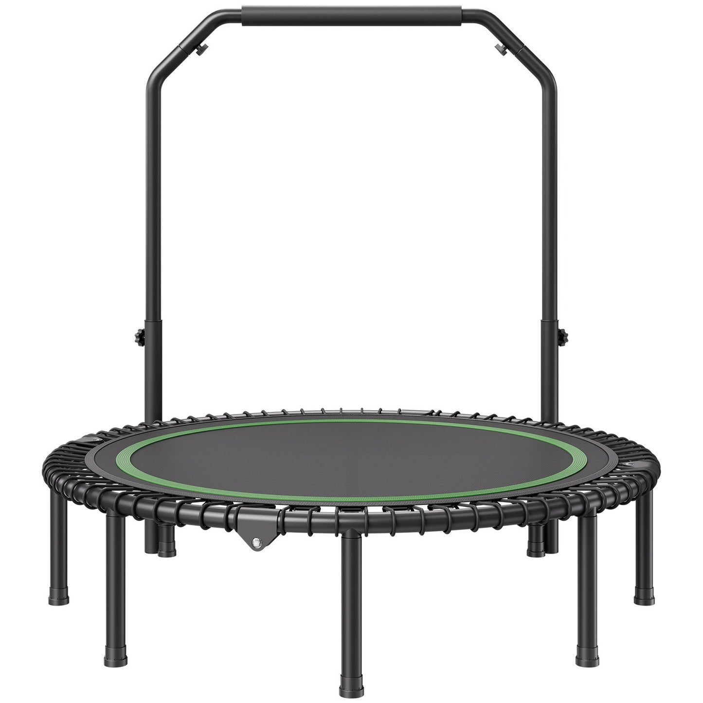 51" Foldable Mini Fitness Trampoline Adult Exercise Rebounder with Handle