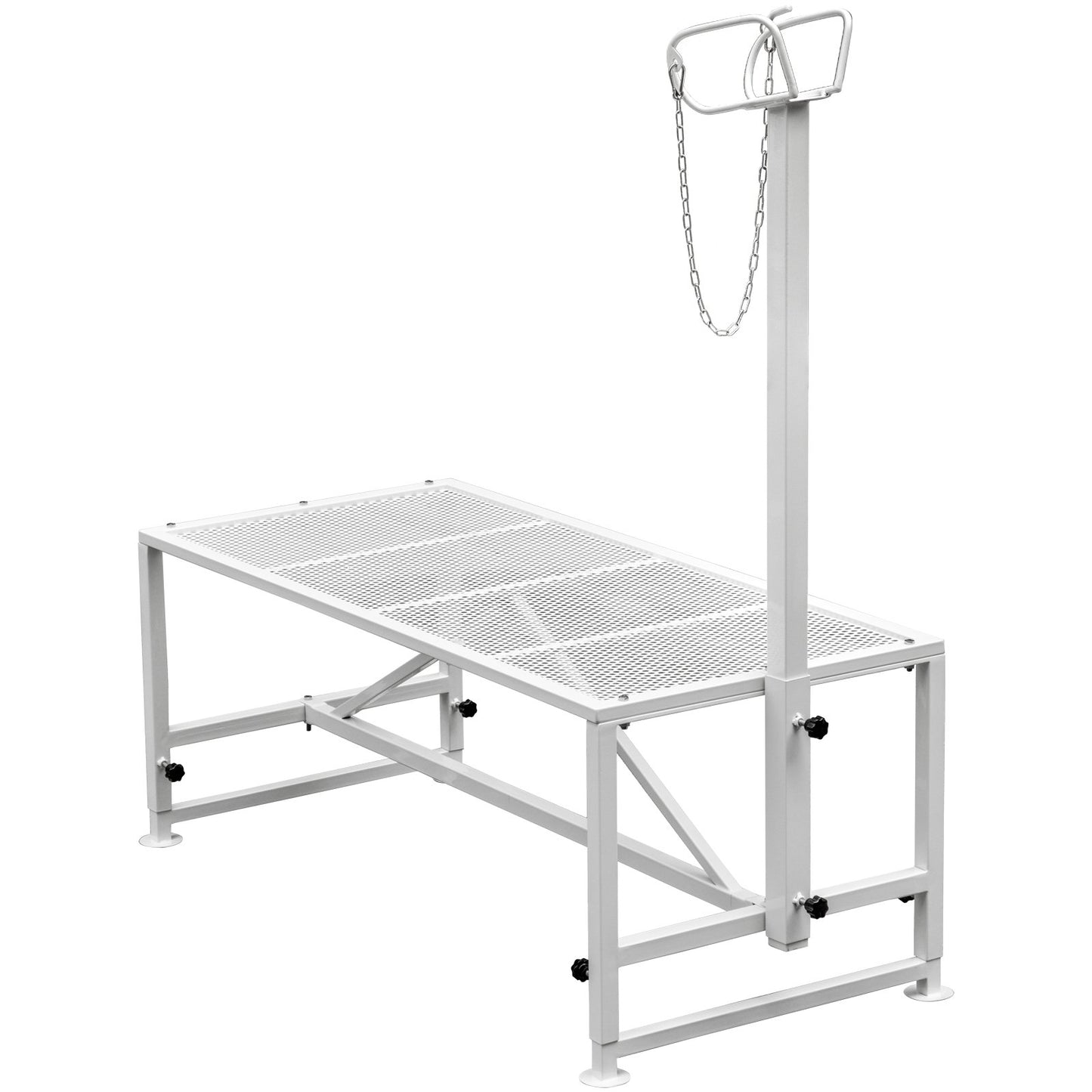 Livestock stand 51x23 inch, straight head trimming stand, goat shearing stand metal stand Sheep shearing stand for livestock trimming stand