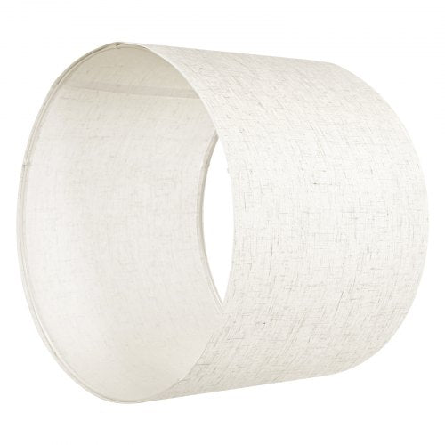 Trommel-Lampenschirme, 2er-Set, 40,6 x 40,6 x 30,5 cm, Lampenschirm mit Harfe (helles Leinen) | EU