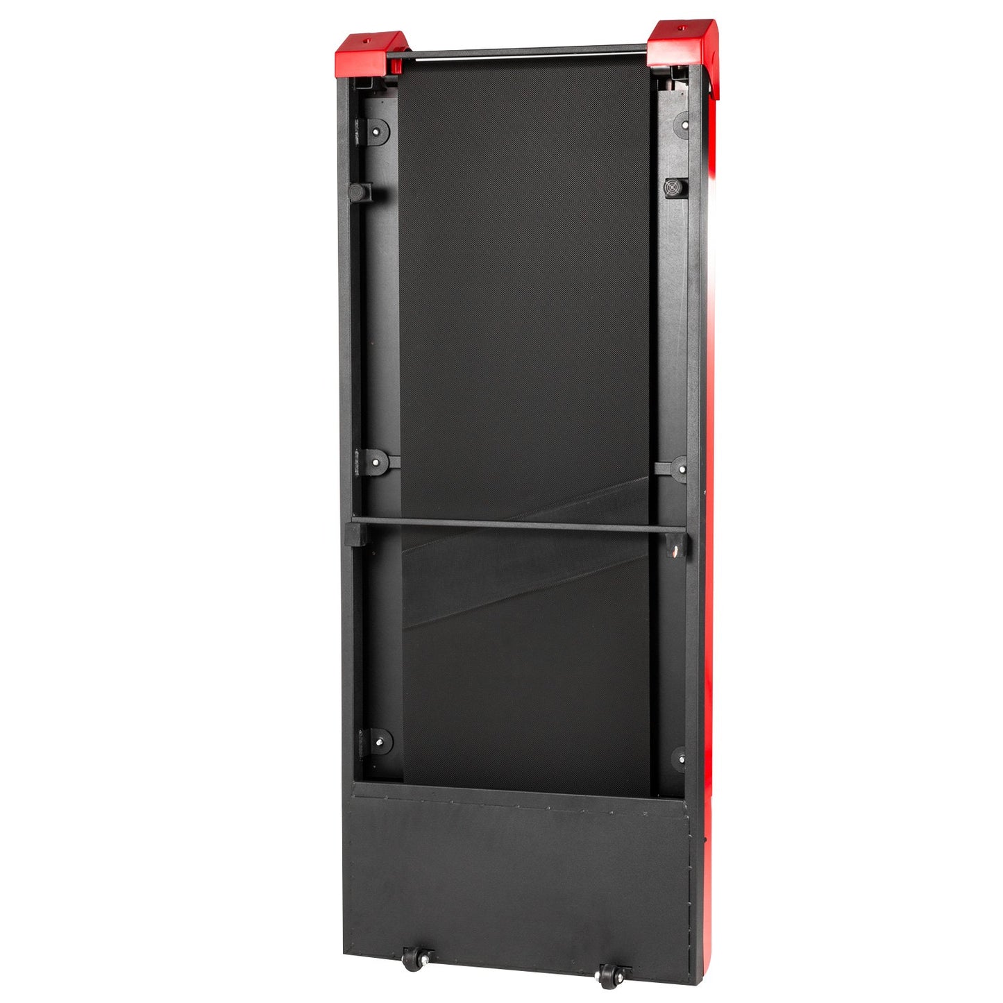 Laufband für unter den Schreibtisch, Laufband zum Laufen, LED-Laufband zum Laufen zu Hause mit Fernbedienung, 1–6,0 km/h Geschwindigkeit, tragbares schmales Laufband für das Training im Innenbereich (rot, ohne Handlauf)