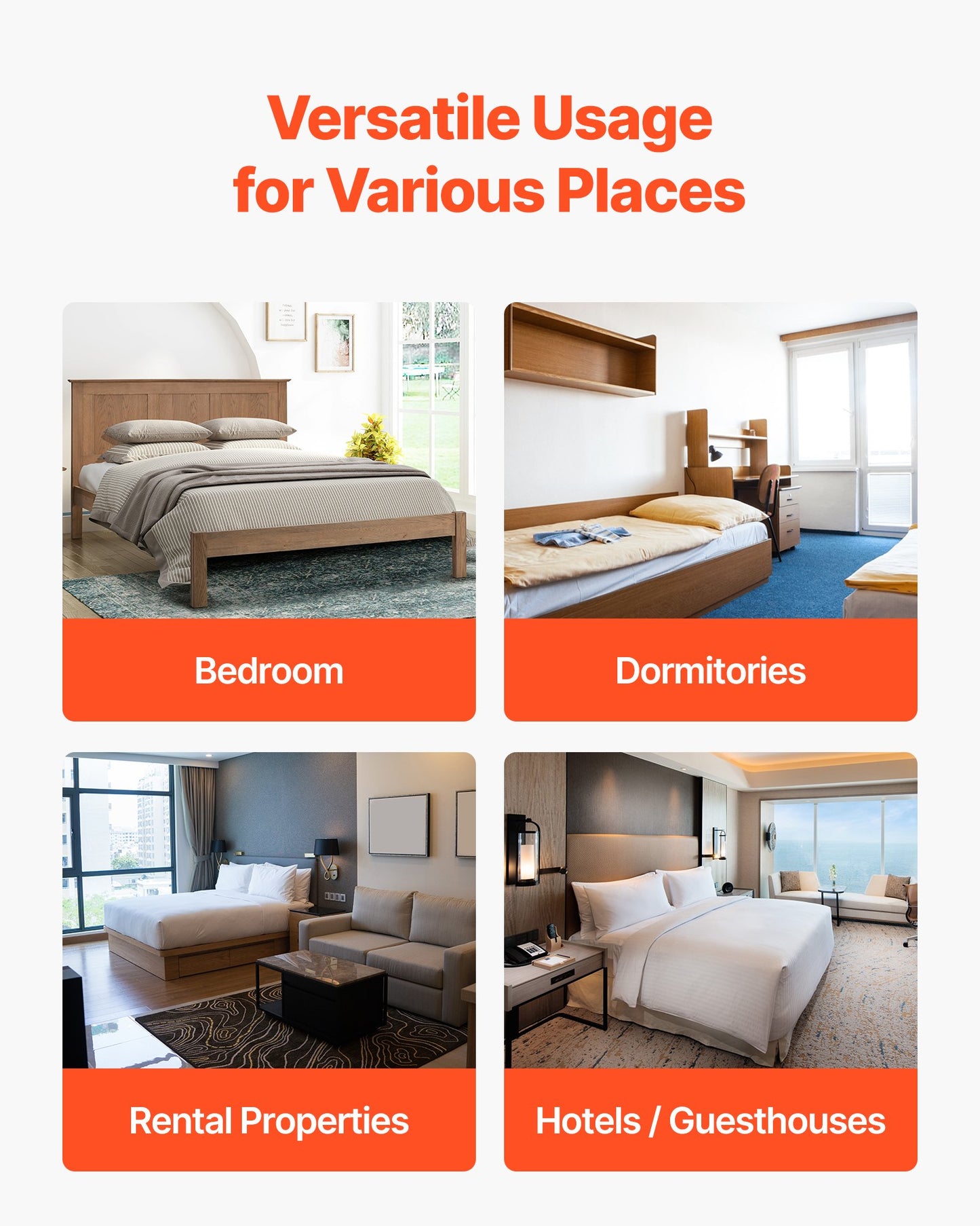 Full Size Bunkie Board, 0.4 in Foldable Bed Board Slats with Connection, Wooden Mattress Support for Full Size Bed, Support under Mattress Boards, Ready to Use, 8 Piece, Burlywood