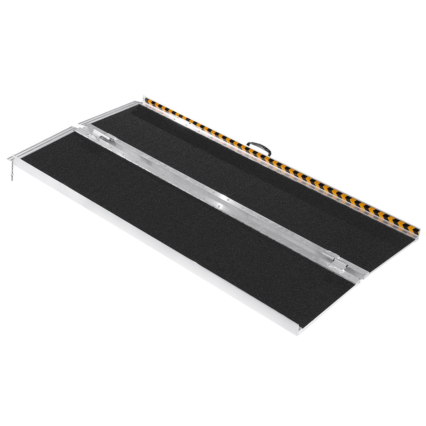 Tragbare Rollstuhlrampe, 1,83 m, 363 kg Tragkraft, rutschfeste, faltbare Schwellenrampe aus Aluminium, faltbare Rampe für Mobilitätsroller, Rollstuhlrampe, Behindertenrampe für Haustreppen, Treppen, Türen, Bordsteine