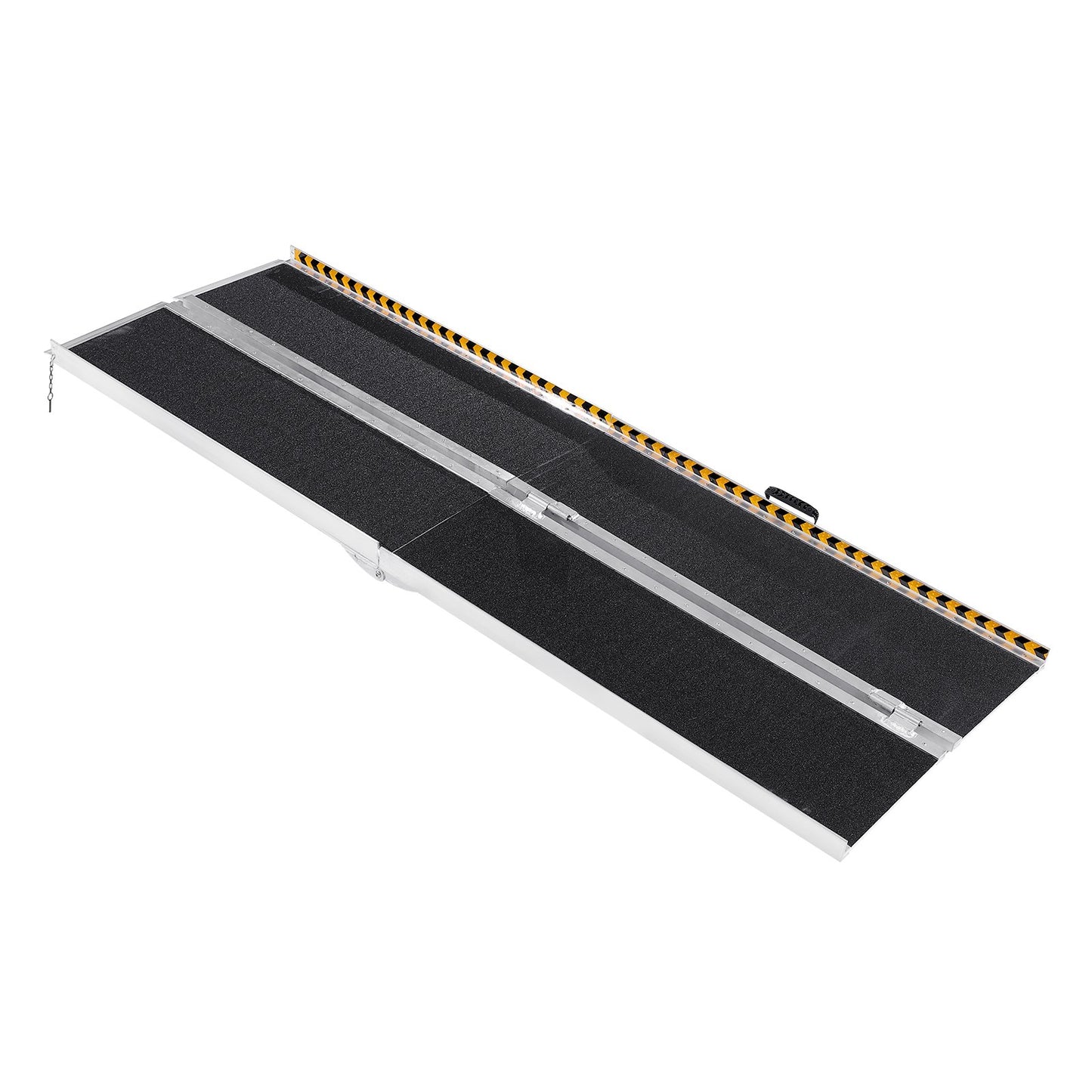 Portable Wheelchair Ramp, 7 ft 800 lbs Capacity, Non-Slip Aluminum Folding Threshold Ramp, Foldable Mobility Scooter Ramp Wheelchair Ramp, Handicap Ramp for Home Stairs, Stairs, Doorways, Curbs