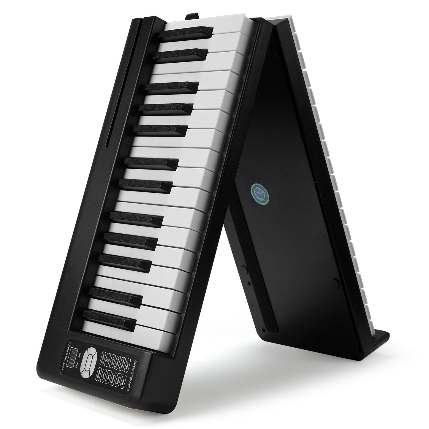 61 Key Folding Keyboard Piano Portable Foldable Piano Bluetooth MIDI Black