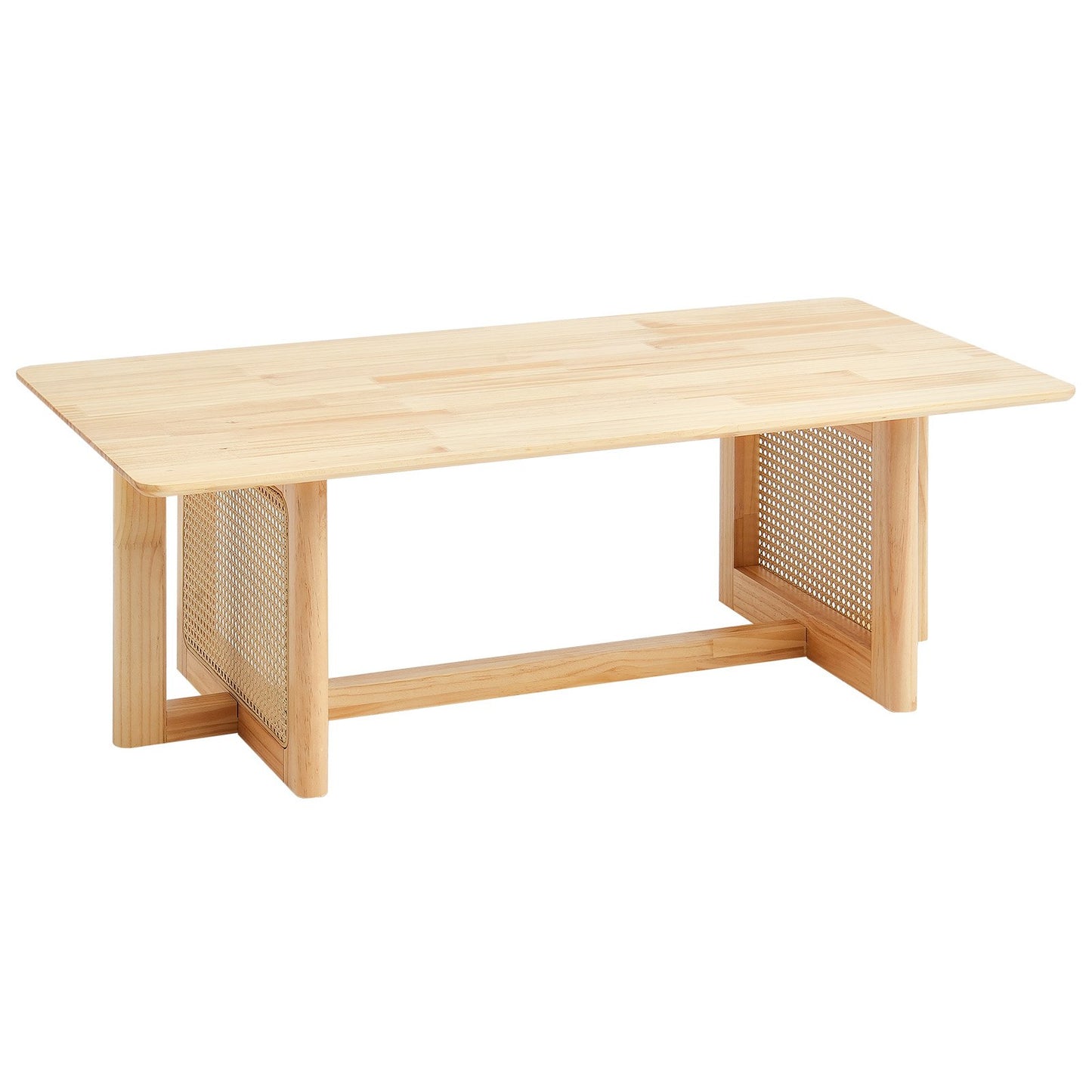 Rotting Soffbord Rektangel Rotting Soffbord 1-vånings för vardagsrum