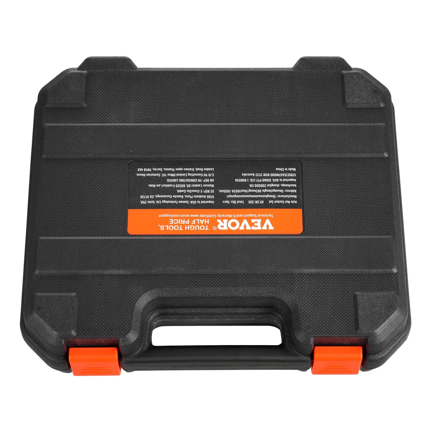 Spindle Nut Socket Tool Kit, 1/2 inch Drive 6 Piece Axle Hub Nut Socket Set, for Toyota, Ford, 4WD Vehicles and GM Vehicles, with Storage Case, Axle Spindle Nut Retainers Remover