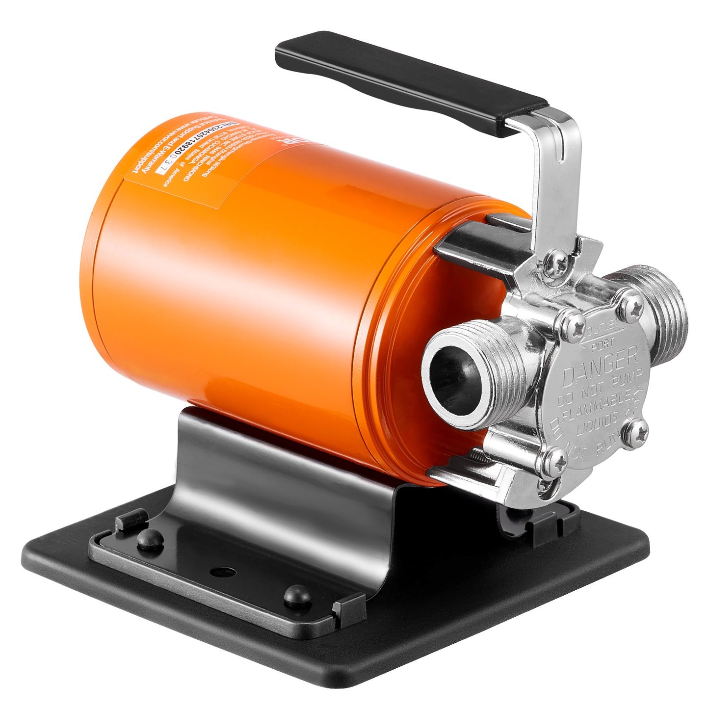 Water Transfer Pump, 12V DC 360 GPH 1/10HP, Portable Electric Utility Pump with 6 ft Suction Hose Kit, Impeller, Suction Strainer, for Garden, Rain Barrel, Pool, Pond, Hot Tub, Aquarium Draining