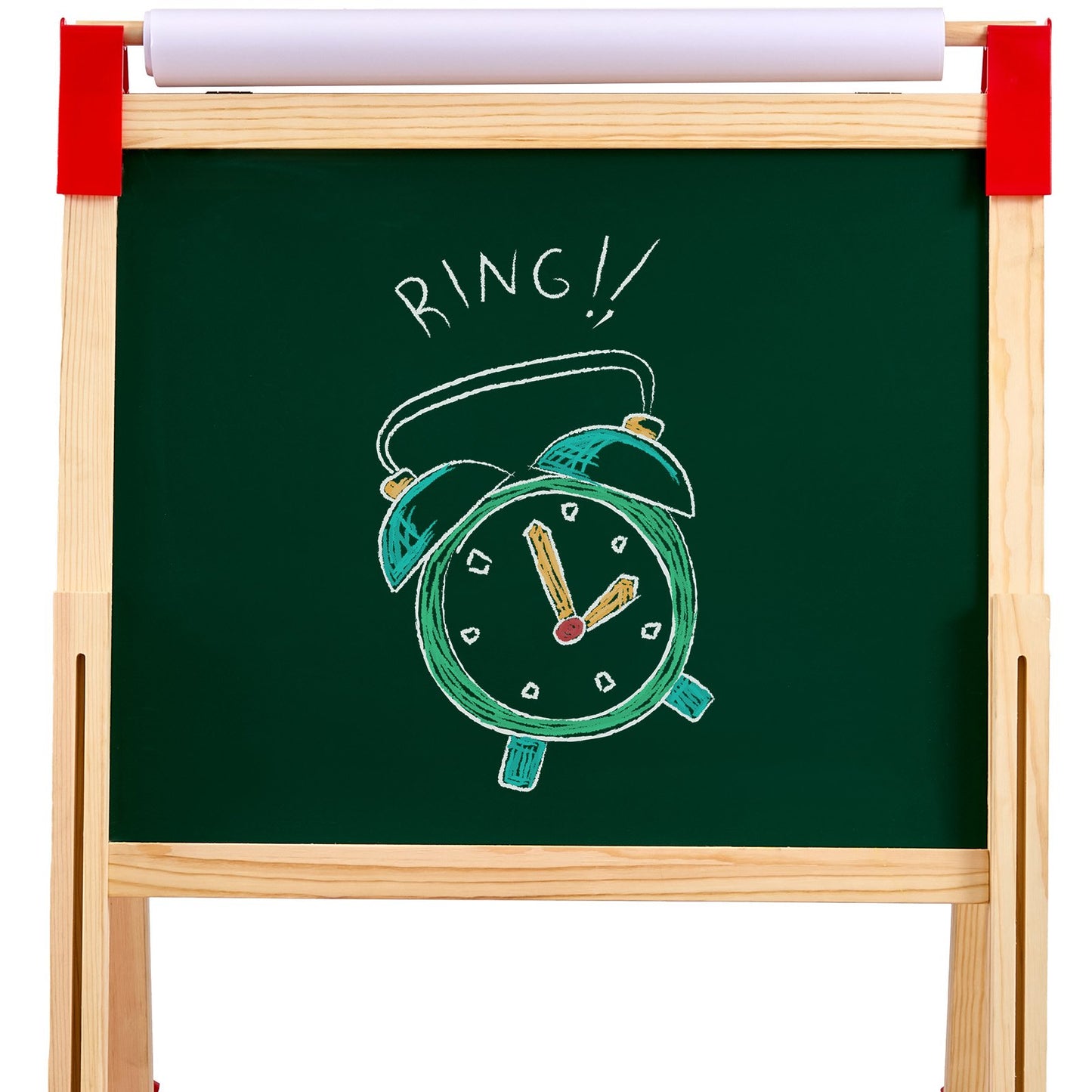 3-in-1-Kunststaffelei für Kinder, doppelseitige magnetische Schreibtafel aus Holz