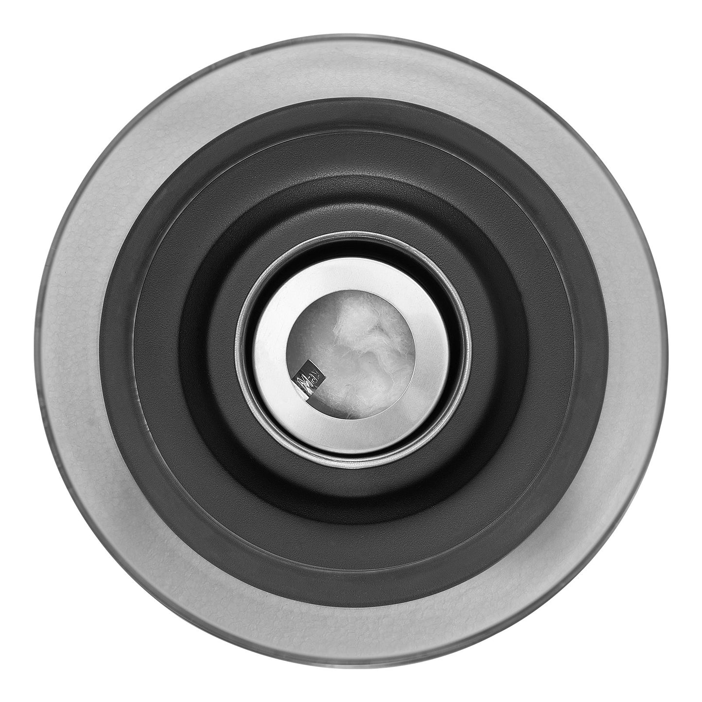 Tischfeuerstelle 6 Zoll Metallkamin für drinnen und draußen mit Glas