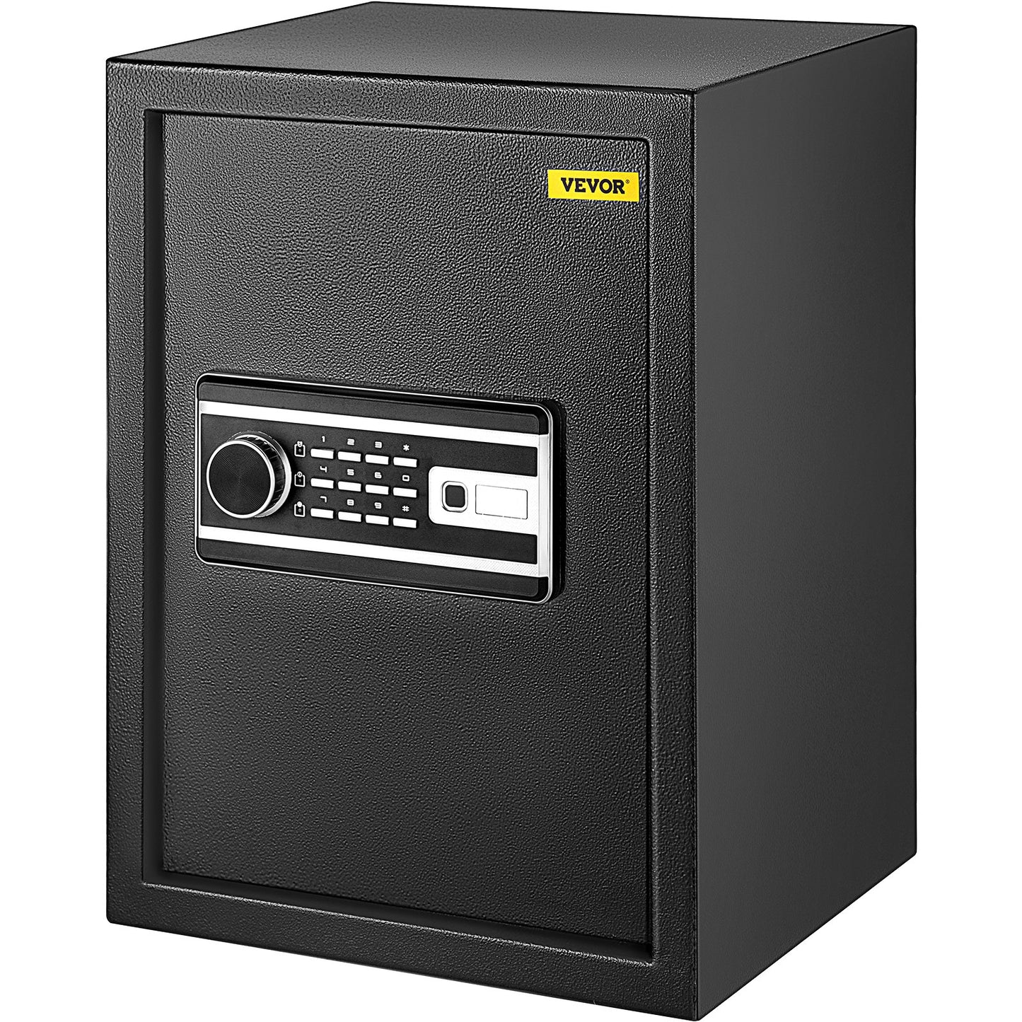 Safe, 2.1 Cubic Foot Safe with Fingerprint Lock and Digital Keypad, Fireproof Home Safes with Removable Shelf, Wall Mounted Security Cabinet for Cash, Watch, Passport, Documents, Black
