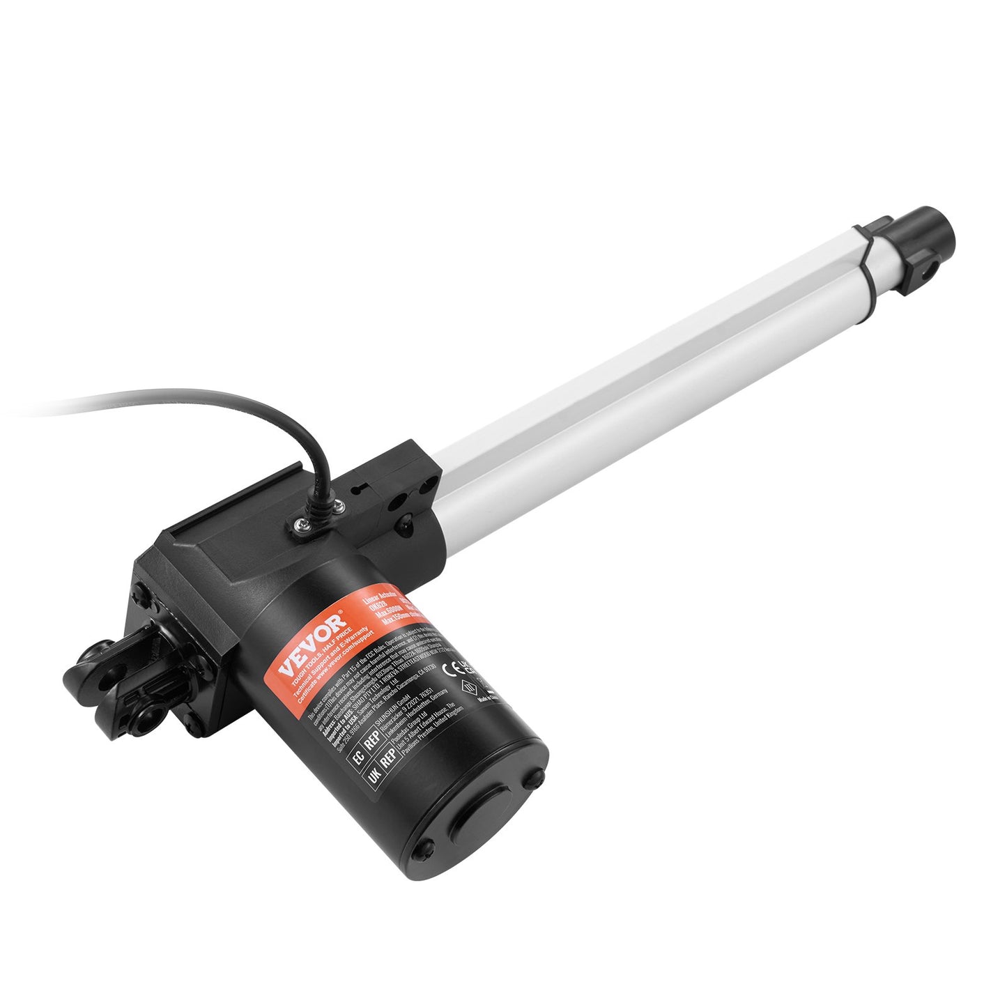 Linearantrieb 12 V 10 Zoll Hochleistungs 1320 lbs/6000 N 0,19 Zoll/s IP44-Schutz