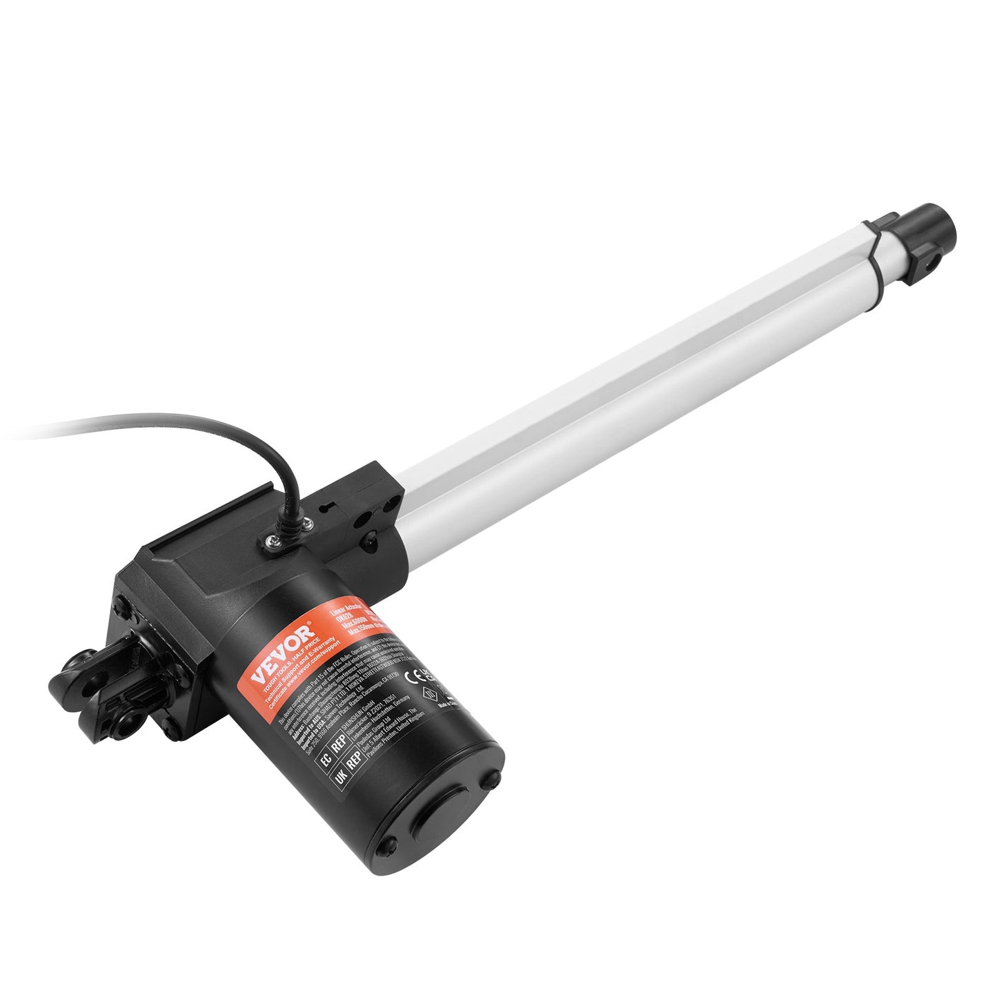 Linearantrieb 12 V 12 Zoll Hochleistungs 1320 lbs/6000 N 0,19 Zoll/s IP44-Schutz