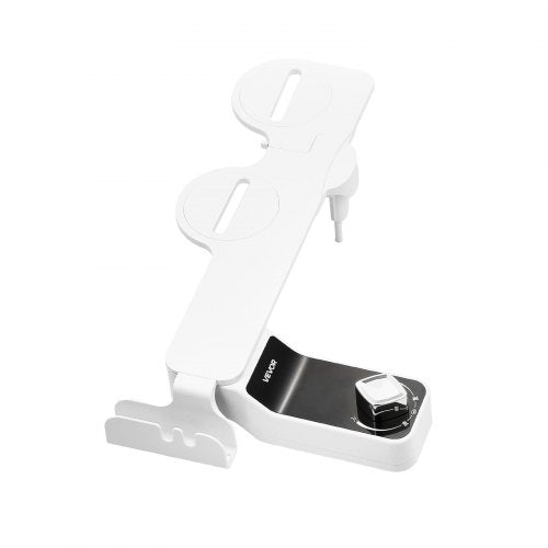 Bidet accessory for toilet 0.3" thin dual nozzles adjustable pressure